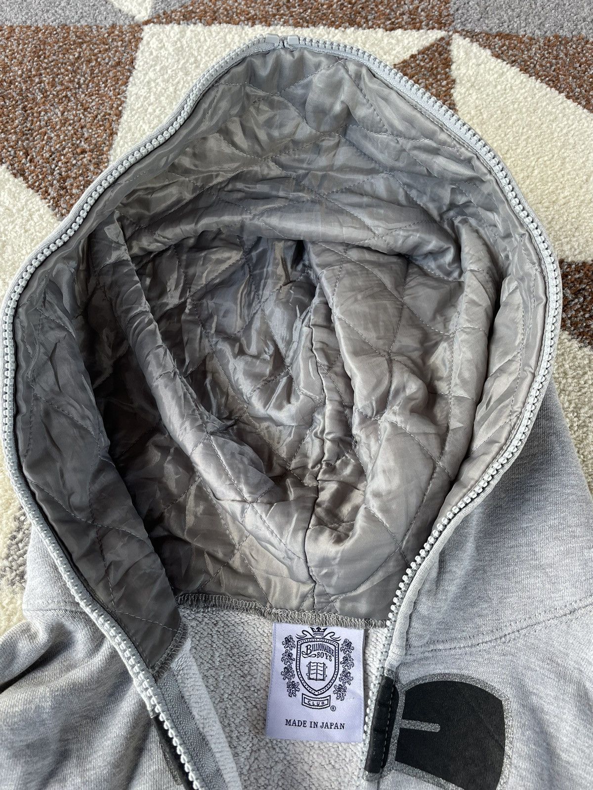 Billionaire Boys Club Season 7 (Autumn/Winter 2008) BBC “Bow Tie zip Hoodie” Grey Size US M / EU 48-50 / 2 - 9 Thumbnail