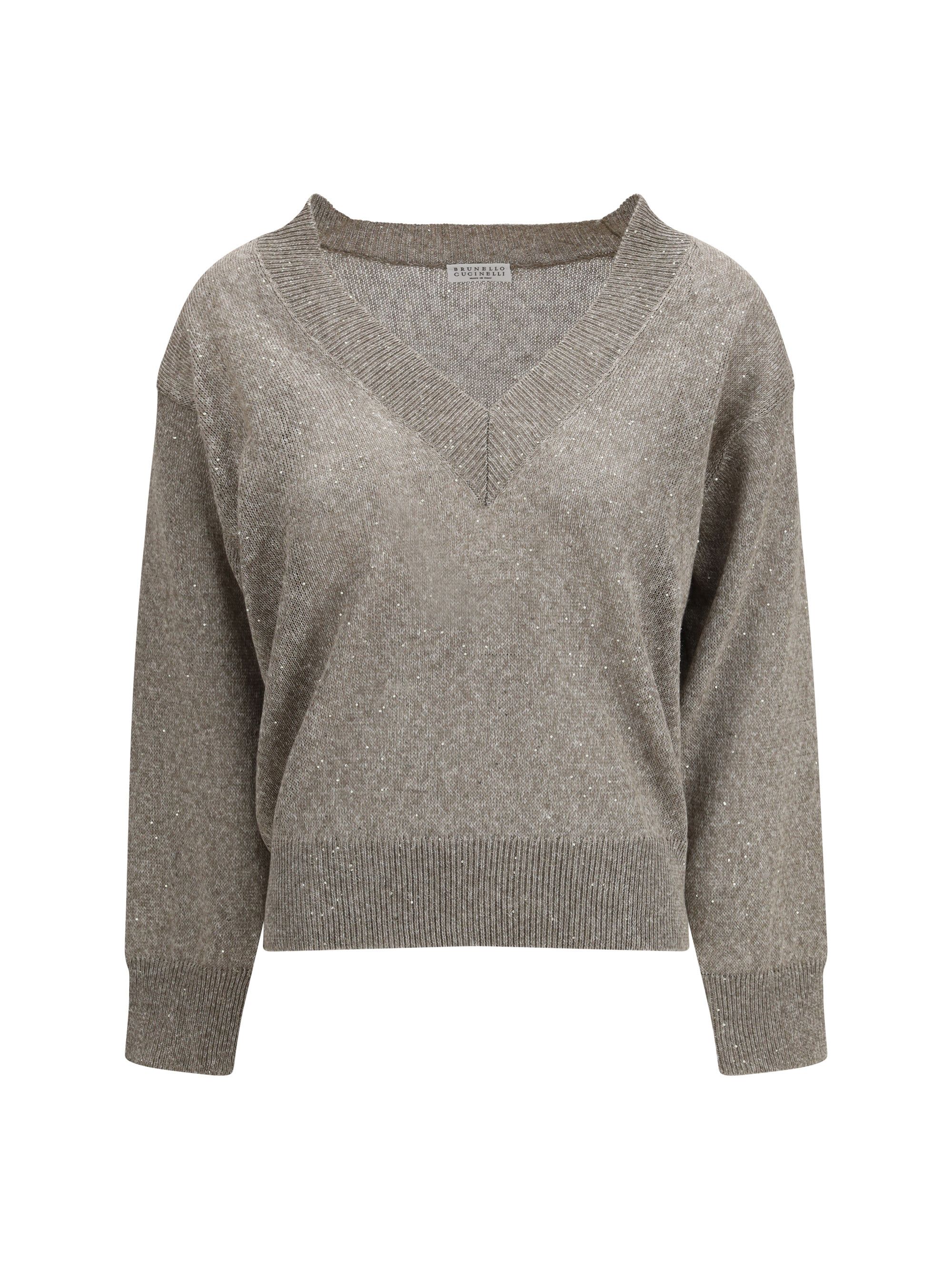 Brunello Cucinelli Sparkling linen Sweater Size L / US 10 / IT 46 - 1 Thumbnail