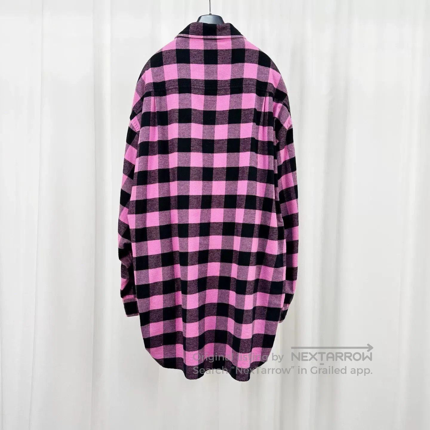 Balenciaga balenciaga pink checkered shirt jacket. Size US XS / EU 42 / 0 - 2 Thumbnail