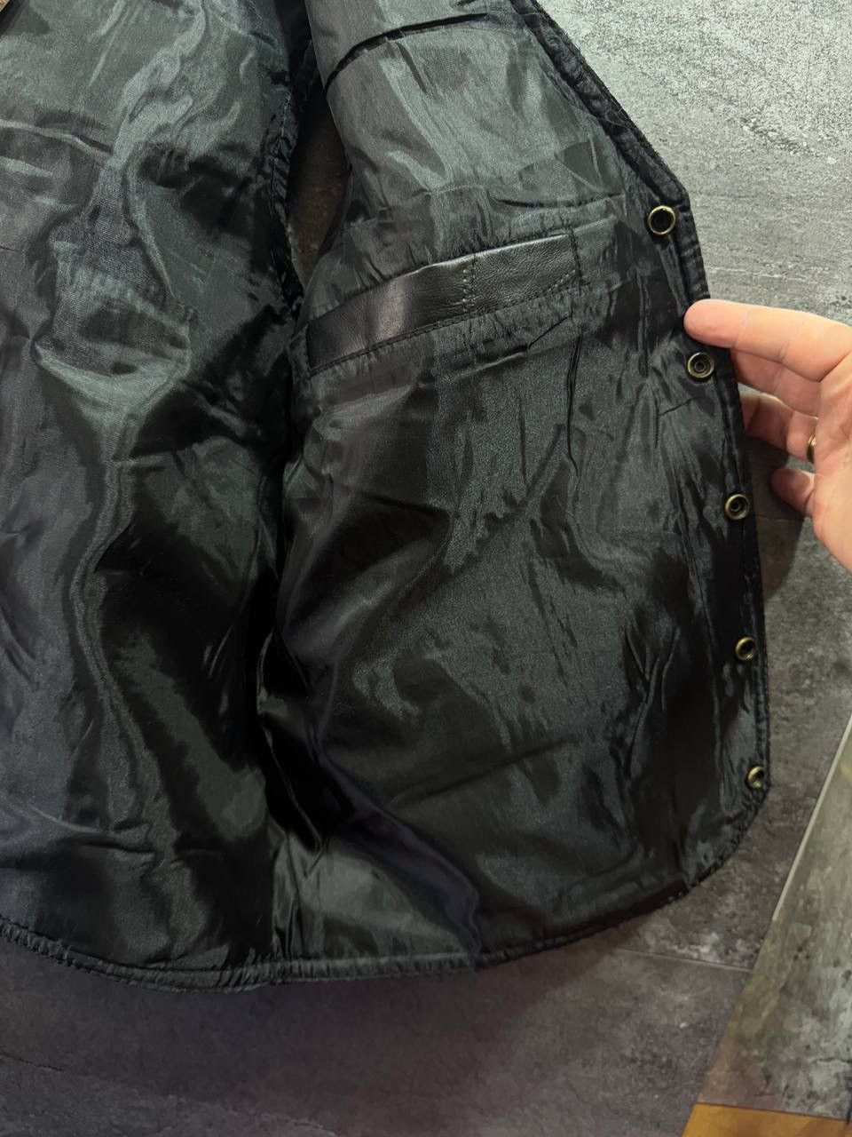 Vintage Giovanni Navarre Leather Biker Vest Jacket Size US L / EU 52-54 / 3 - 20 Thumbnail