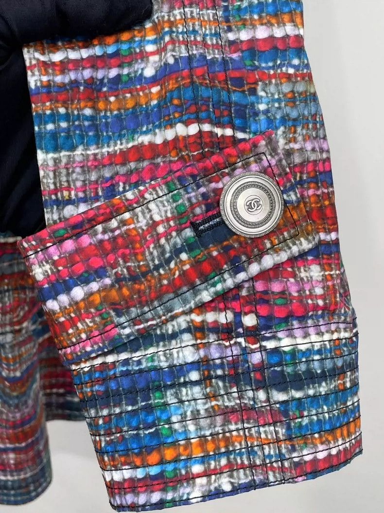 Chanel Chanel Colorful double-breasted eco-friendly windbreaker co Size XXS / US 00 / IT 34 - 3 Thumbnail