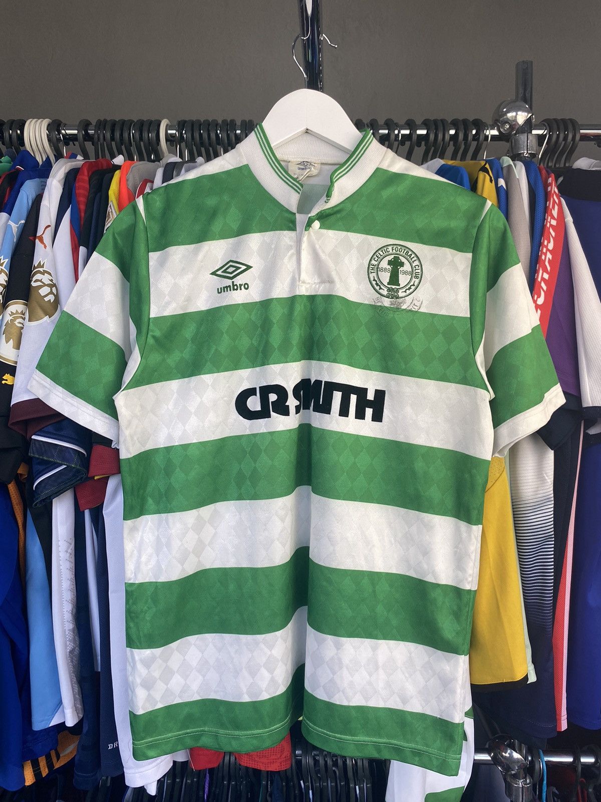 Umbro 1987/89 UMBRO CELTIC HOME SOCCER FOOTBALL JERSEY SHIRT Size US M / EU 48-50 / 2 - 1 Thumbnail