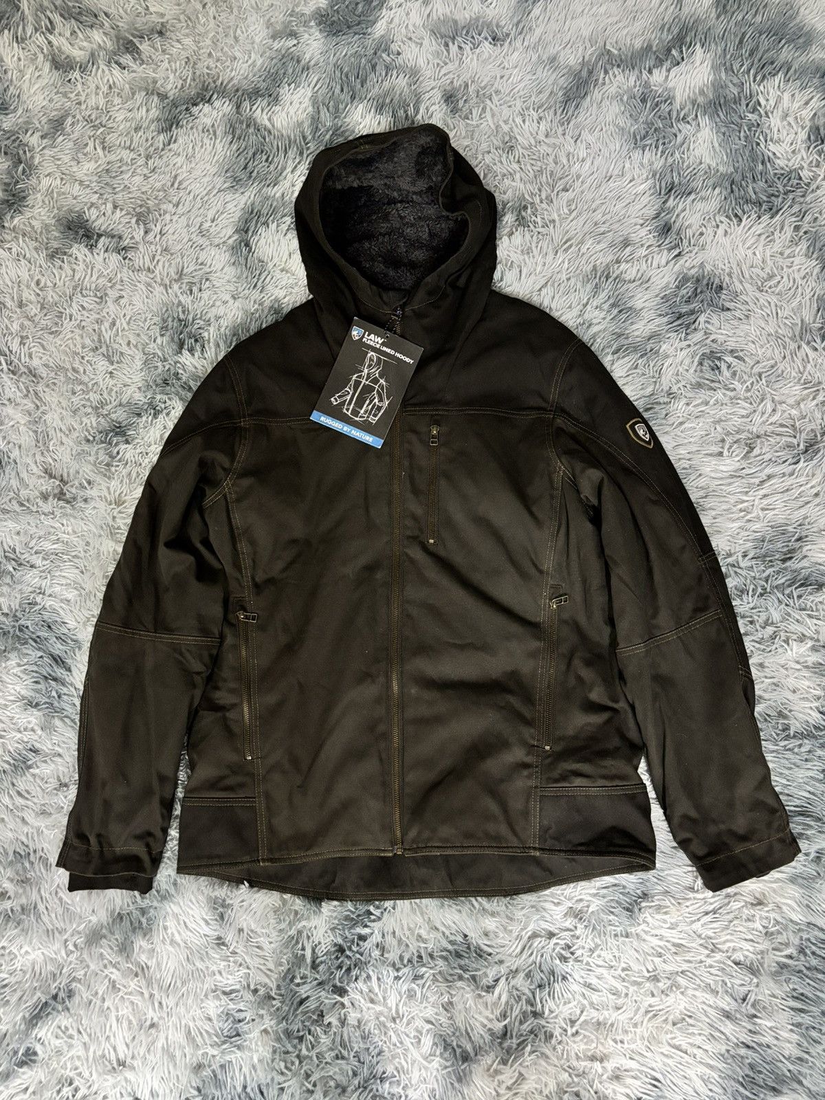 Kuhl Law fleece Lined hoody jacket Sherpa
