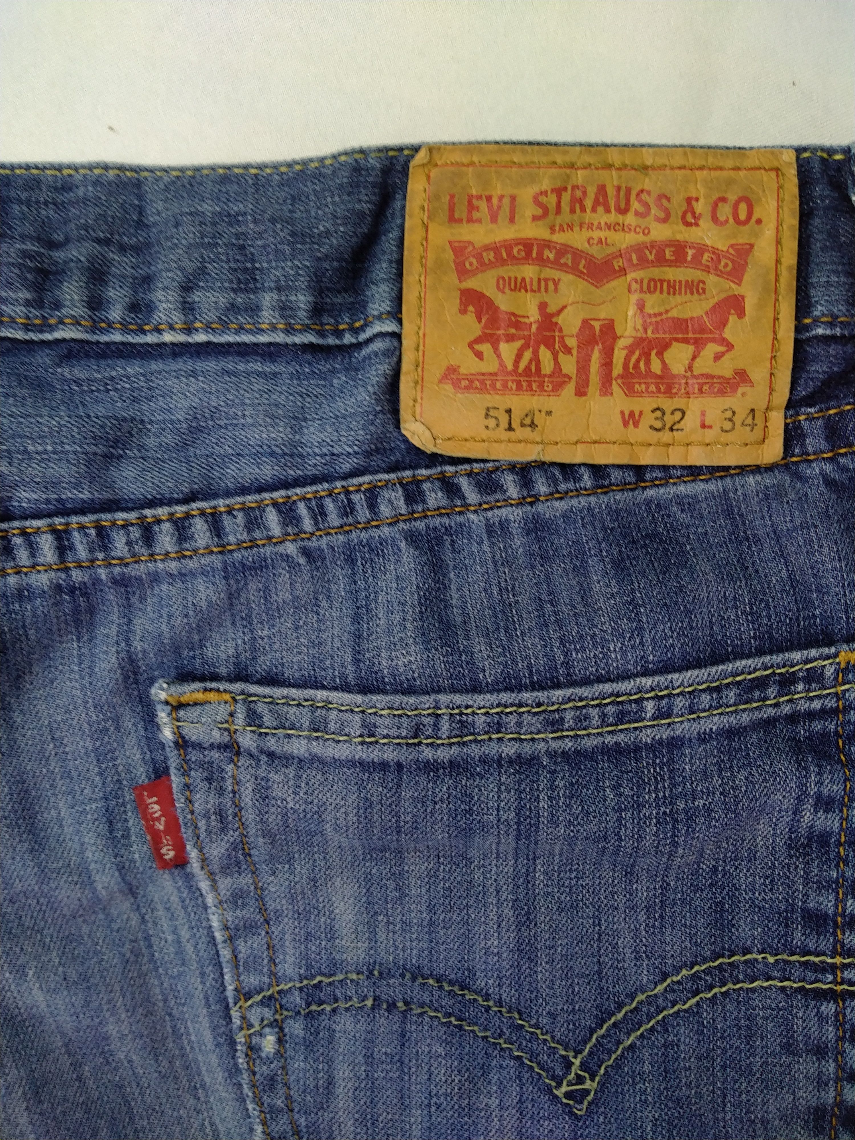 Levi's Levi's 514 Distressed Denim 33x33 -JN554 Size US 33 - 10 Thumbnail