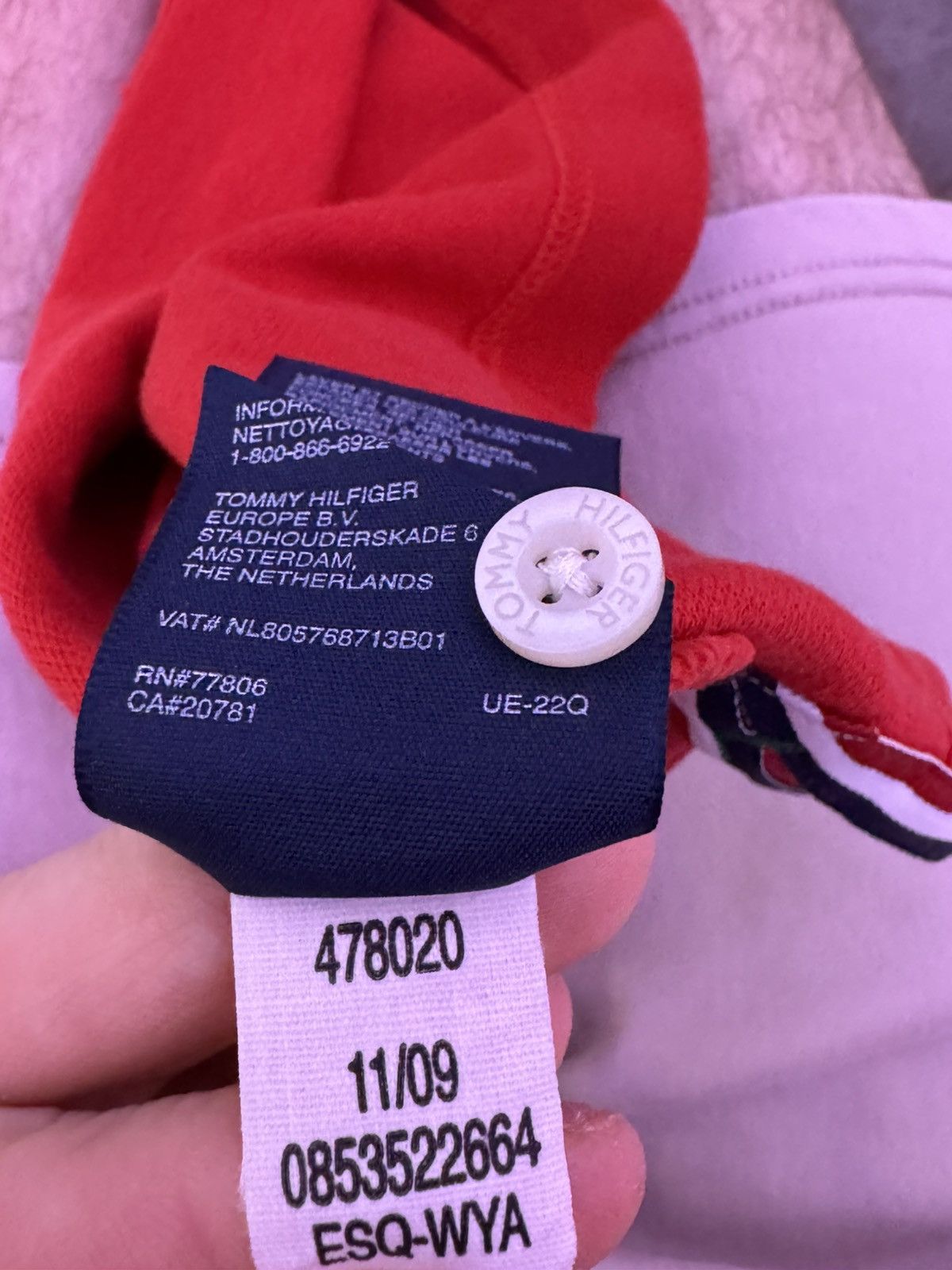 Tommy Hilfiger Tommy Hilfiger Polo Red M – USA, Texas & Flag Patches Size US M / EU 48-50 / 2 - 9 Thumbnail