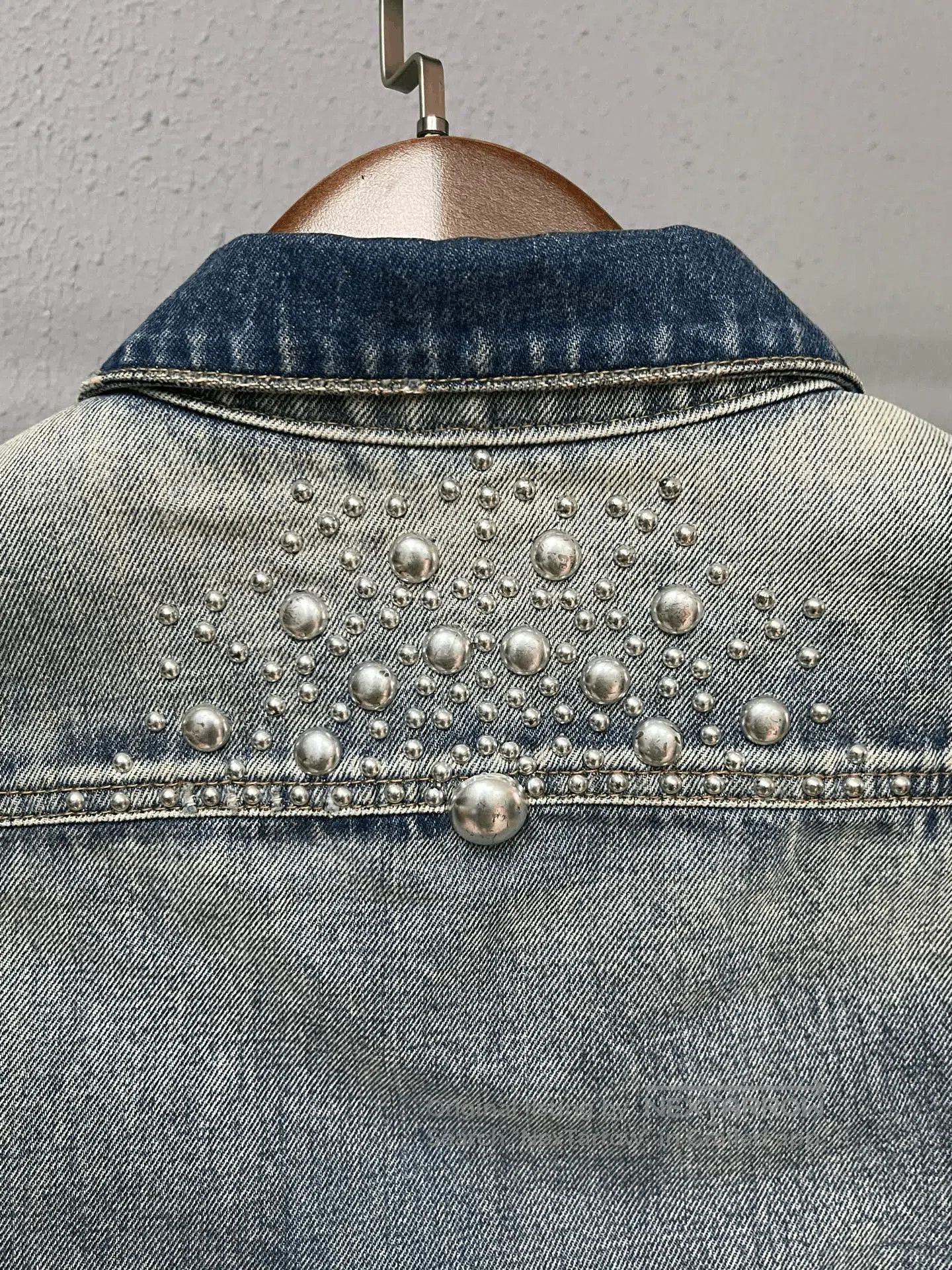 Saint Laurent Paris SLP Washed Distressed Rivet Jacket. Size US M / EU 48-50 / 2 - 3 Thumbnail