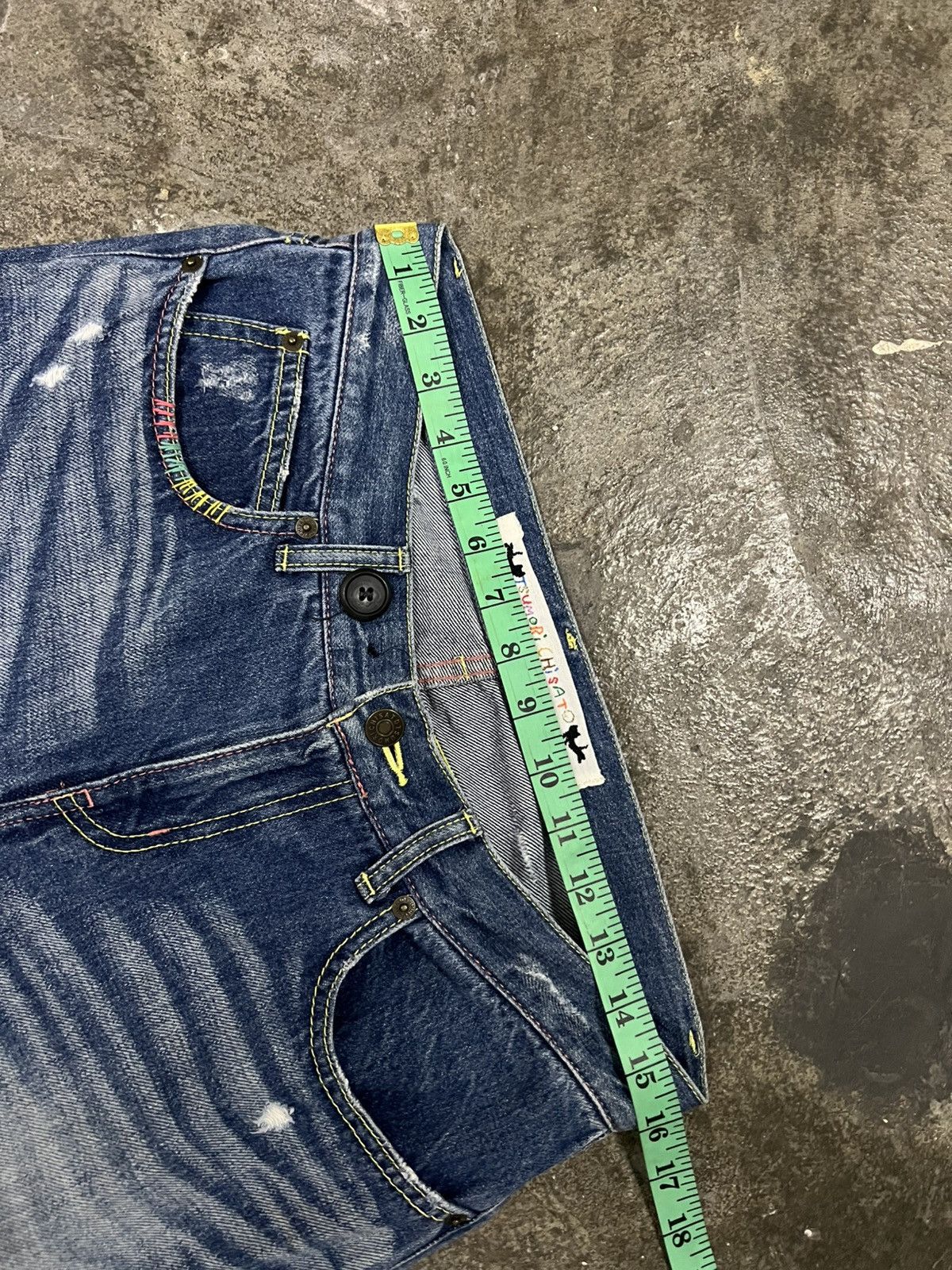 Japanese Brand TSUMORI CHISATO BY ISSEY MIYAKE DISTRESSED JEAN Size US 31 - 7 Thumbnail