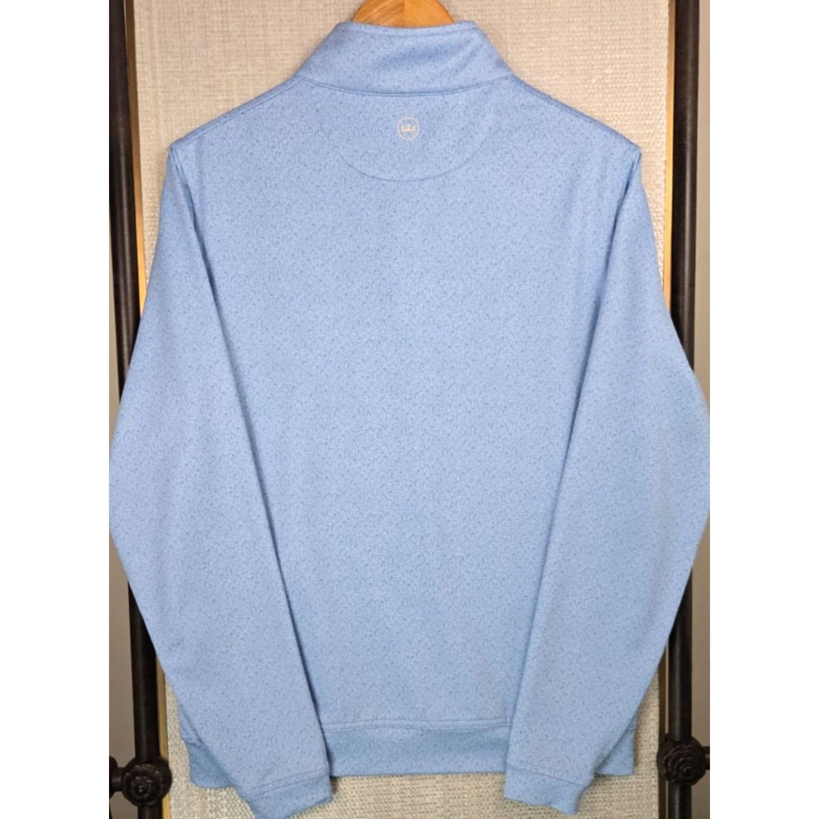 Peter Millar Peter Millar Crown Sport Perth Men's Golf/Casual 1/4 Zip Pullover Blue Golf Club Print Small Mens US Regular Size US S / EU 44-46 / 1 - 5 Thumbnail
