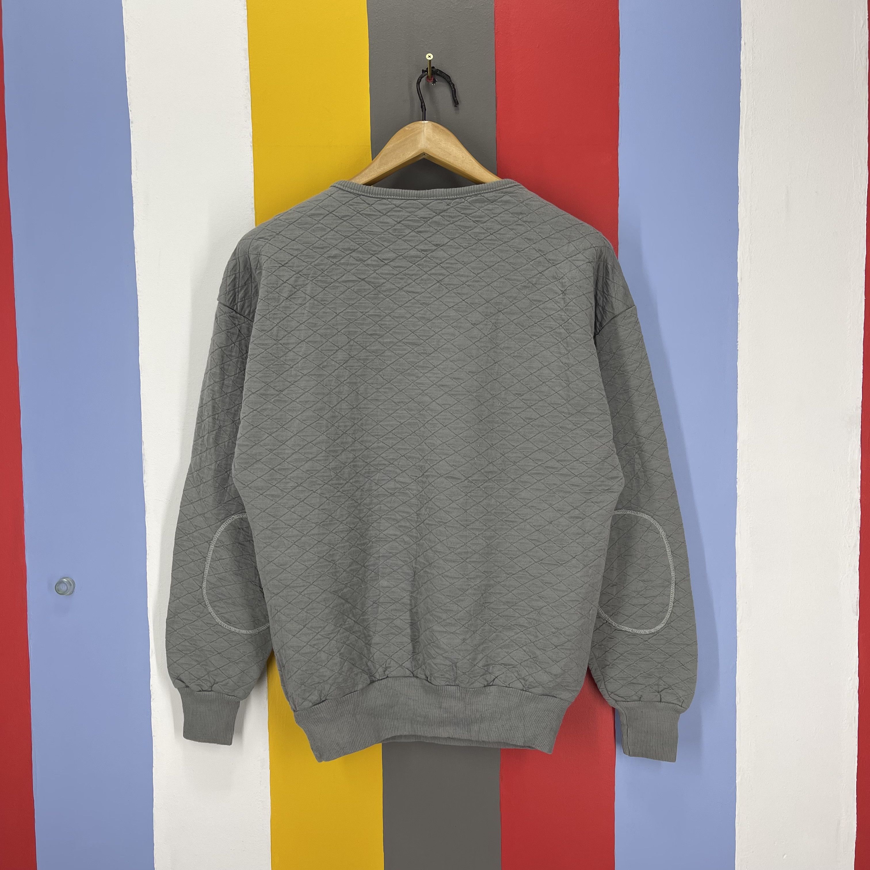 Vintage 90s SANDS LONDON Quilted Acrylic Sweatshirt #1247/AR Size US S / EU 44-46 / 1 - 11 Thumbnail