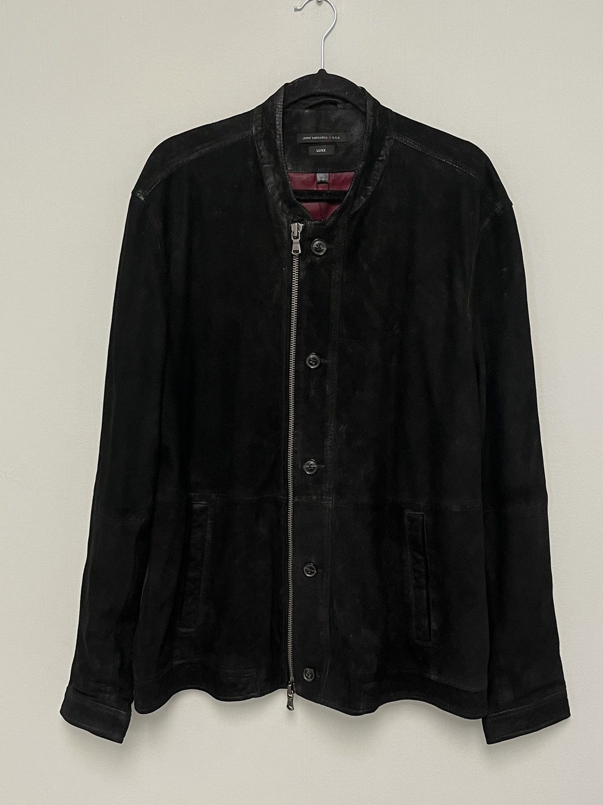 John Varvatos Suede Bomber Jacket. Size XL Size US XL / EU 56 / 4 - 9 Thumbnail