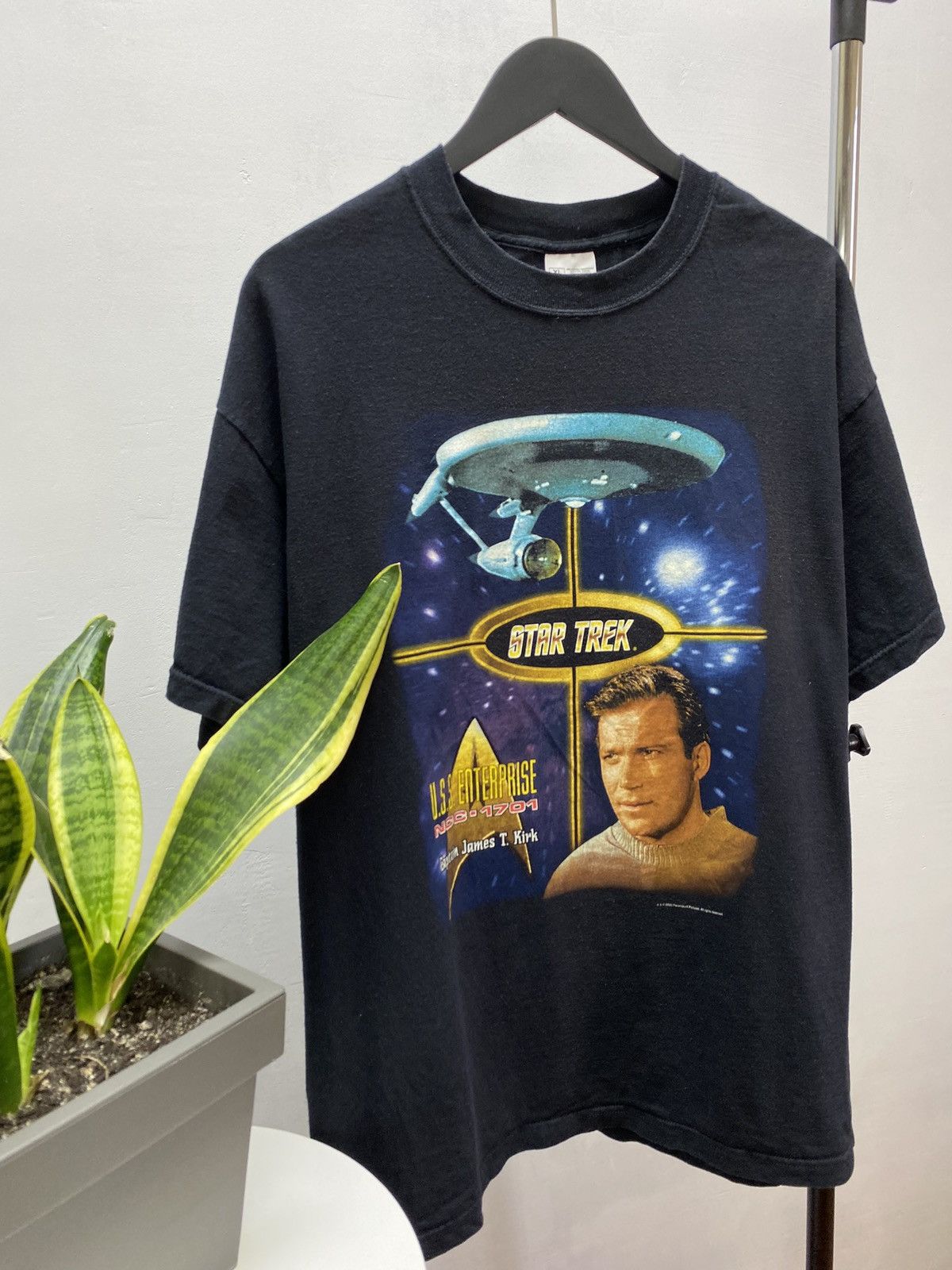 Changes × Vintage Vintage 2000 Star Trek Captain James T. Kirk Tee T-Shirt Size US XL / EU 56 / 4 - 3 Thumbnail