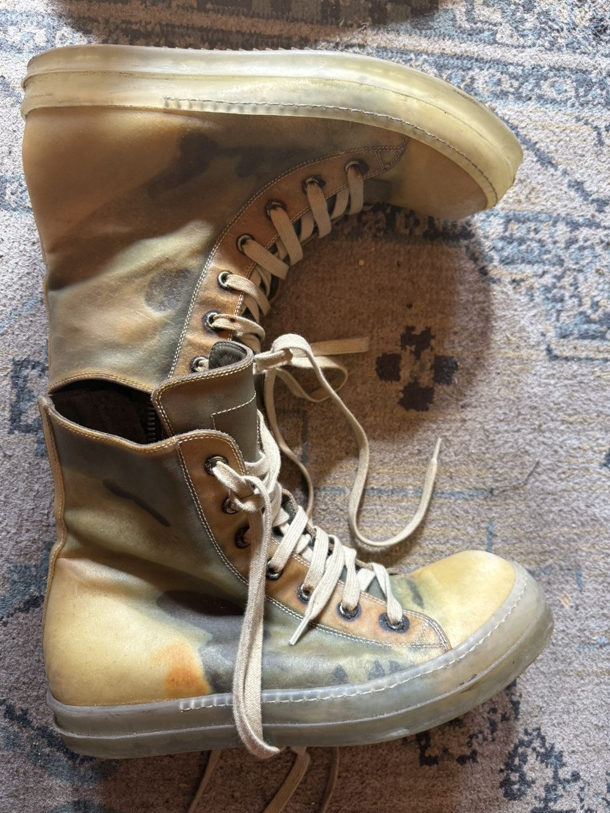 Rick Owens Rick owens BABEL Ramones high top sneakers Size US 10 / IT 40 - 6 Thumbnail