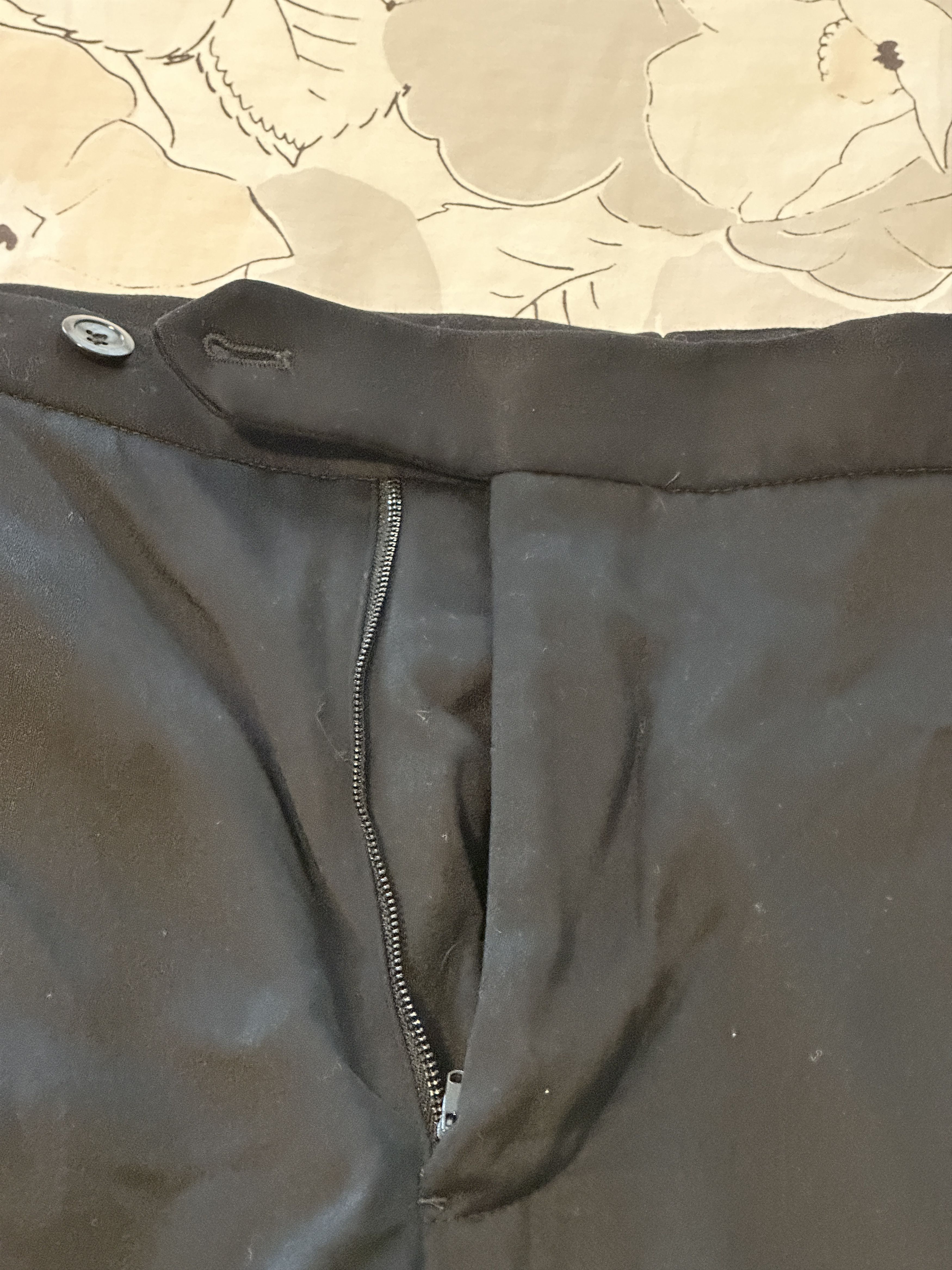 Armani Collezioni Armani Collezioni Men's Classic Fit Black Pants Size 38L Size US 38 / EU 54 - 2 Thumbnail