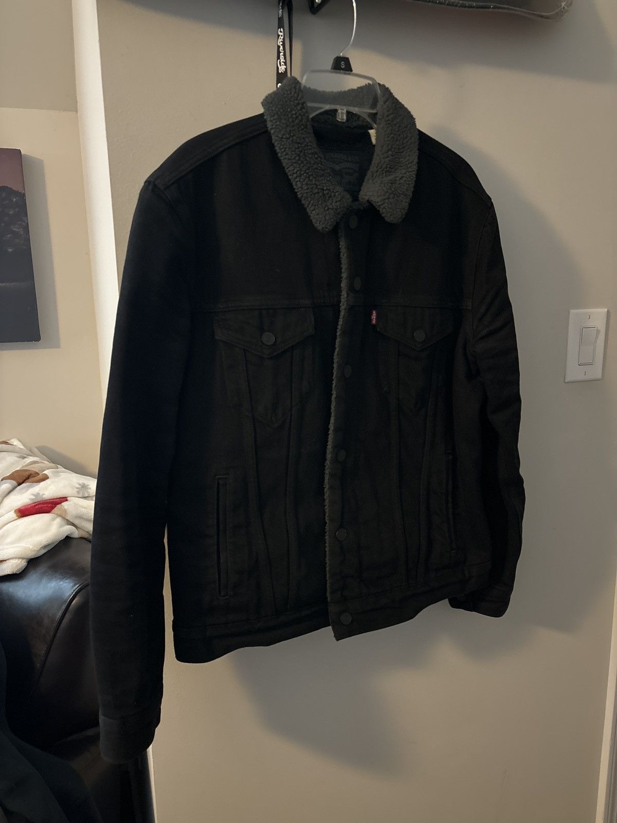 Levi's × Vintage Men’s Black Denim Levi’s Jacket Size US M / EU 48-50 / 2 - 1 Thumbnail