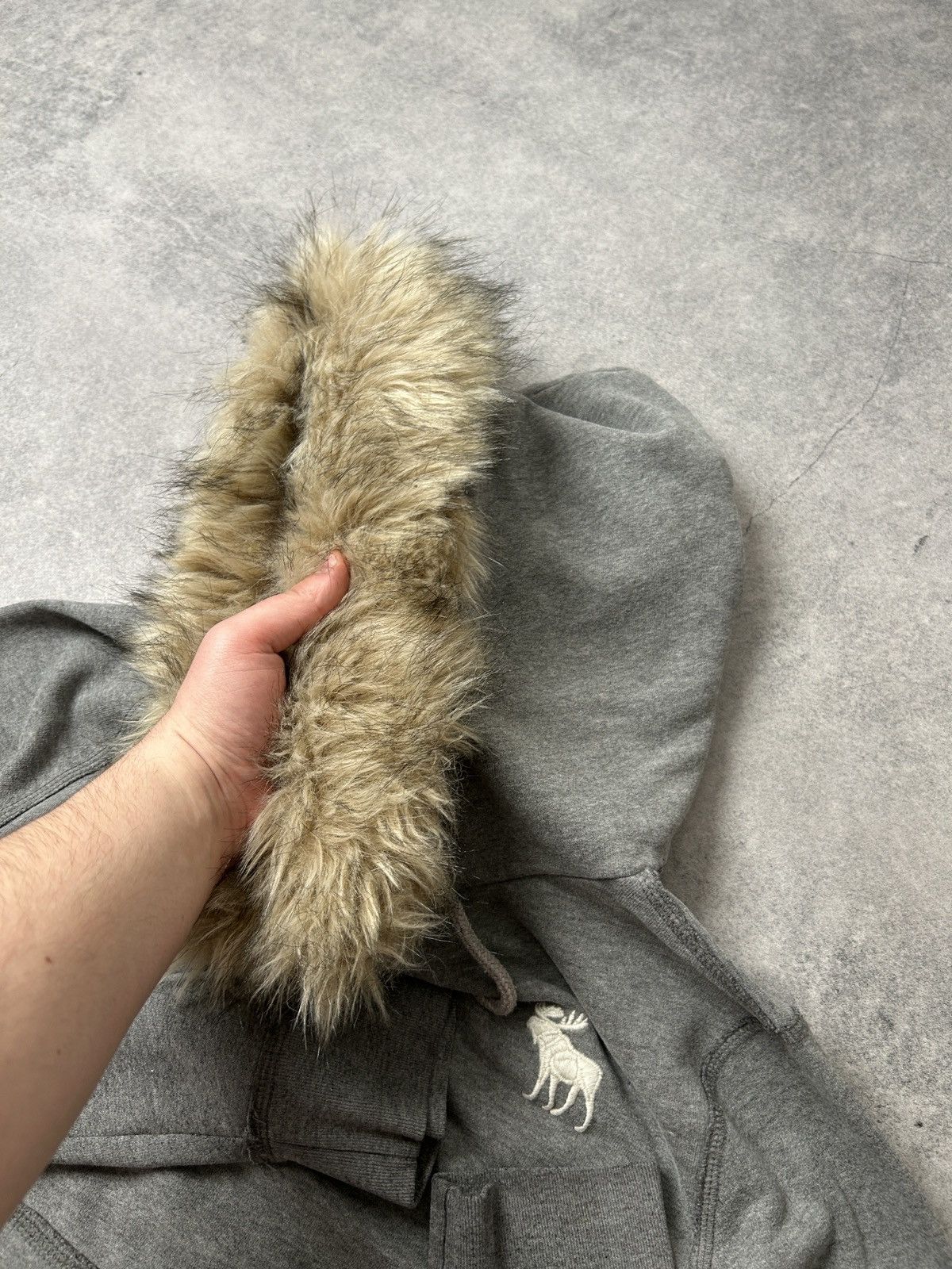 Abercrombie & Fitch Vintage Abercrombie&Fitch Fur hooded y2k style ifsixwasnine Size US M / EU 48-50 / 2 - 5 Thumbnail