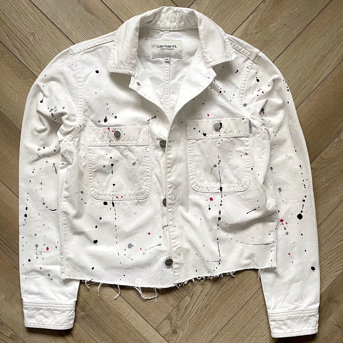 Carhartt Carhartt WIP Distressed Denim Painters Jacket Size US XS / EU 42 / 0 - 4 Thumbnail