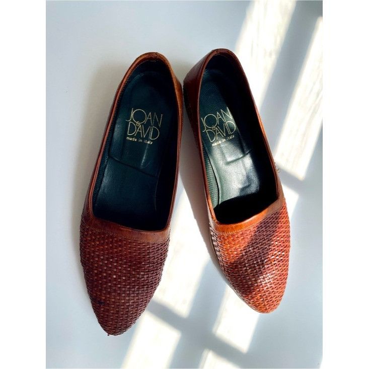 Vintage Vintage Joan & David Woven Leather Loafers Italy 9.5 Huarach Size US 8.5 / IT 38.5 - 1 Thumbnail
