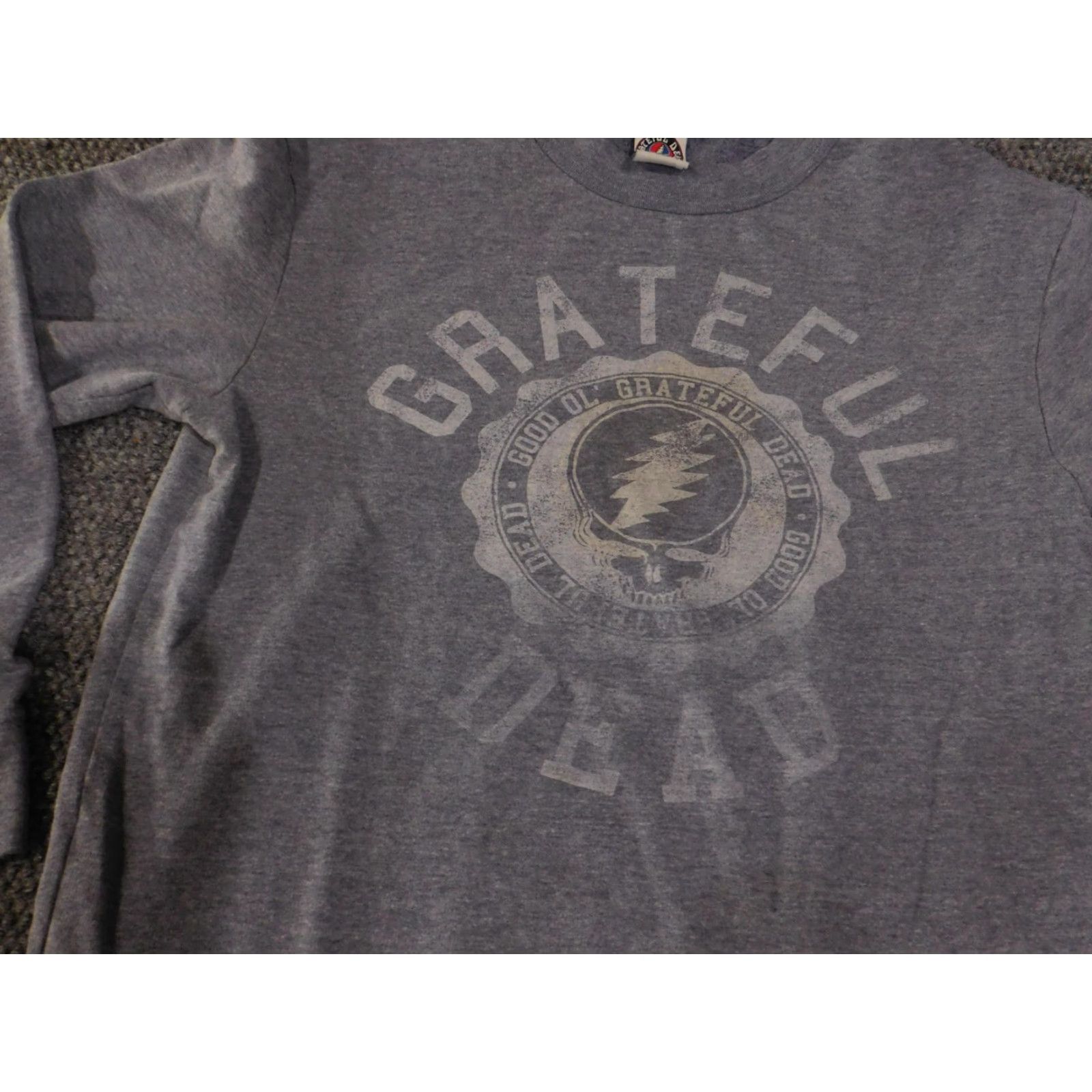 Logo 7 Grateful Dead Sweater Mens L Gray Crewneck Pullover Band Logo Graphic 2010s Mens Vintage? Size US L / EU 52-54 / 3 - 5 Thumbnail