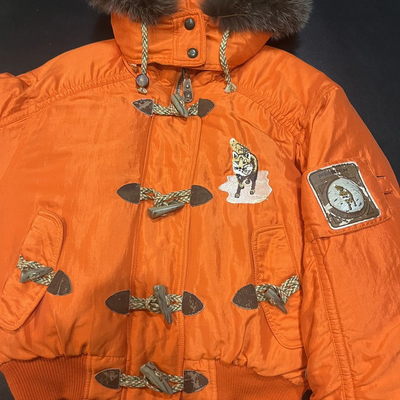 Phenix Vintage Phenix Fox Hooded Down Jacket Ski Wear Orange Size US M / EU 48-50 / 2 - 16 Thumbnail