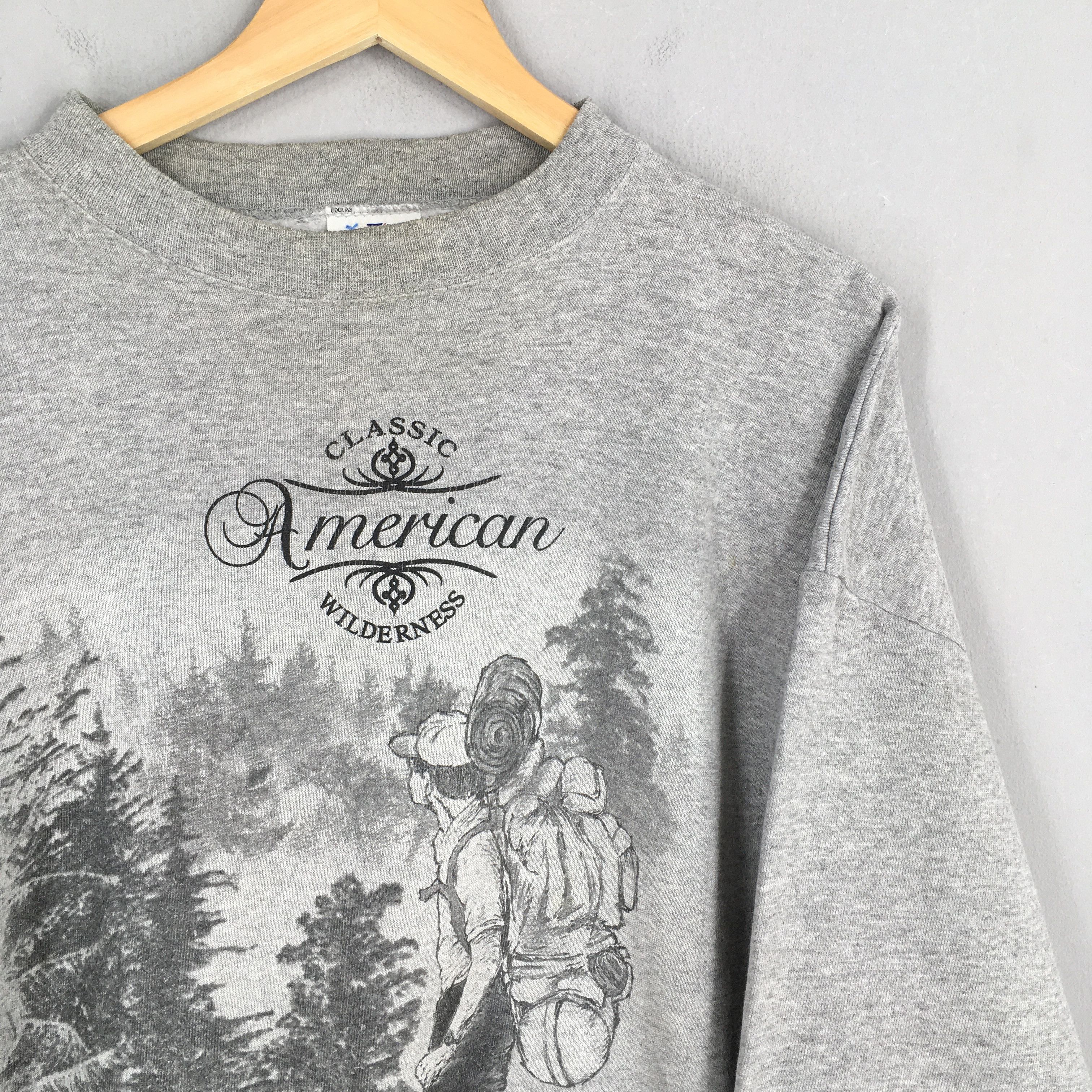 Habitat × Logo Athletic × Vintage Vintage American Wilderness Deer Sweatshirt XLarge Size US XL / EU 56 / 4 - 2 Thumbnail