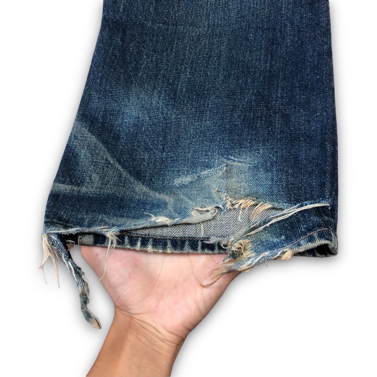 Vintage Vintage Jack The Ripper & Co Distressed Denim Jeans Size US 33 - 11 Thumbnail