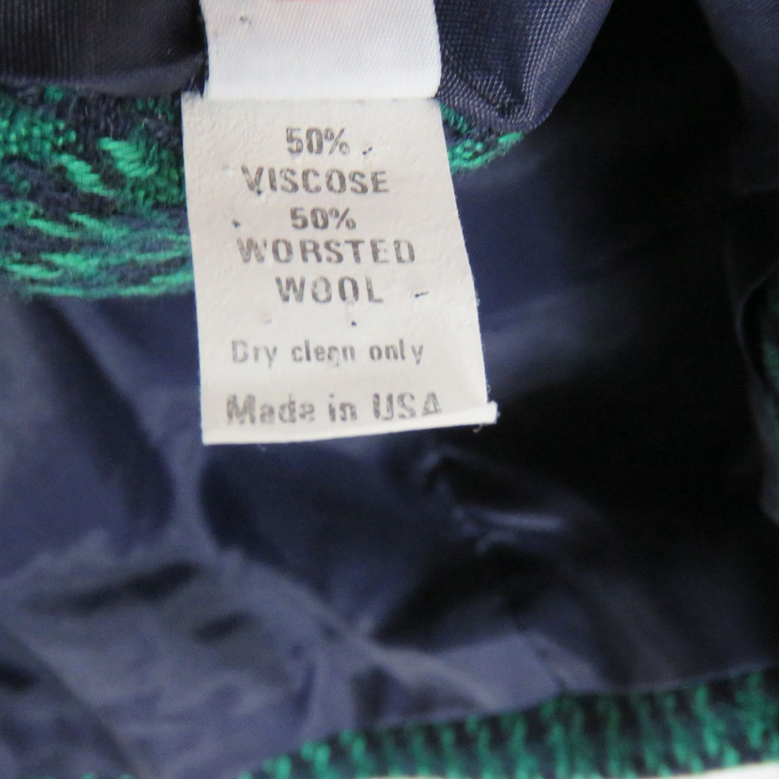 Vintage Vintage Emerald Green Plaid Tweed Skirt Suit Small Size S / US 4 / IT 40 - 10 Thumbnail