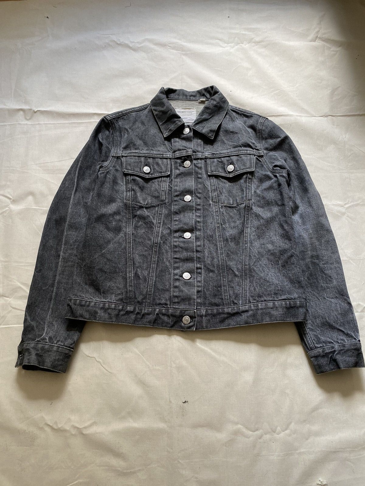 image of Helmut Lang Denim Jacket in Grey, Men's (Size Small)