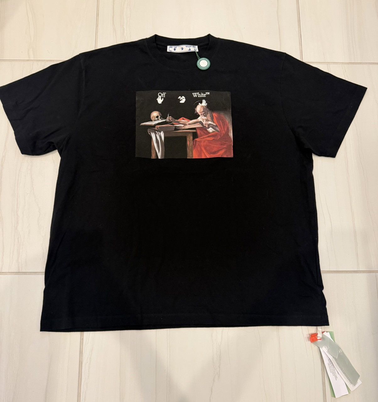 Off-White Off-White Caravaggio Tee Large NWT Virgil Abloh Size US L / EU 52-54 / 3 - 1 Thumbnail