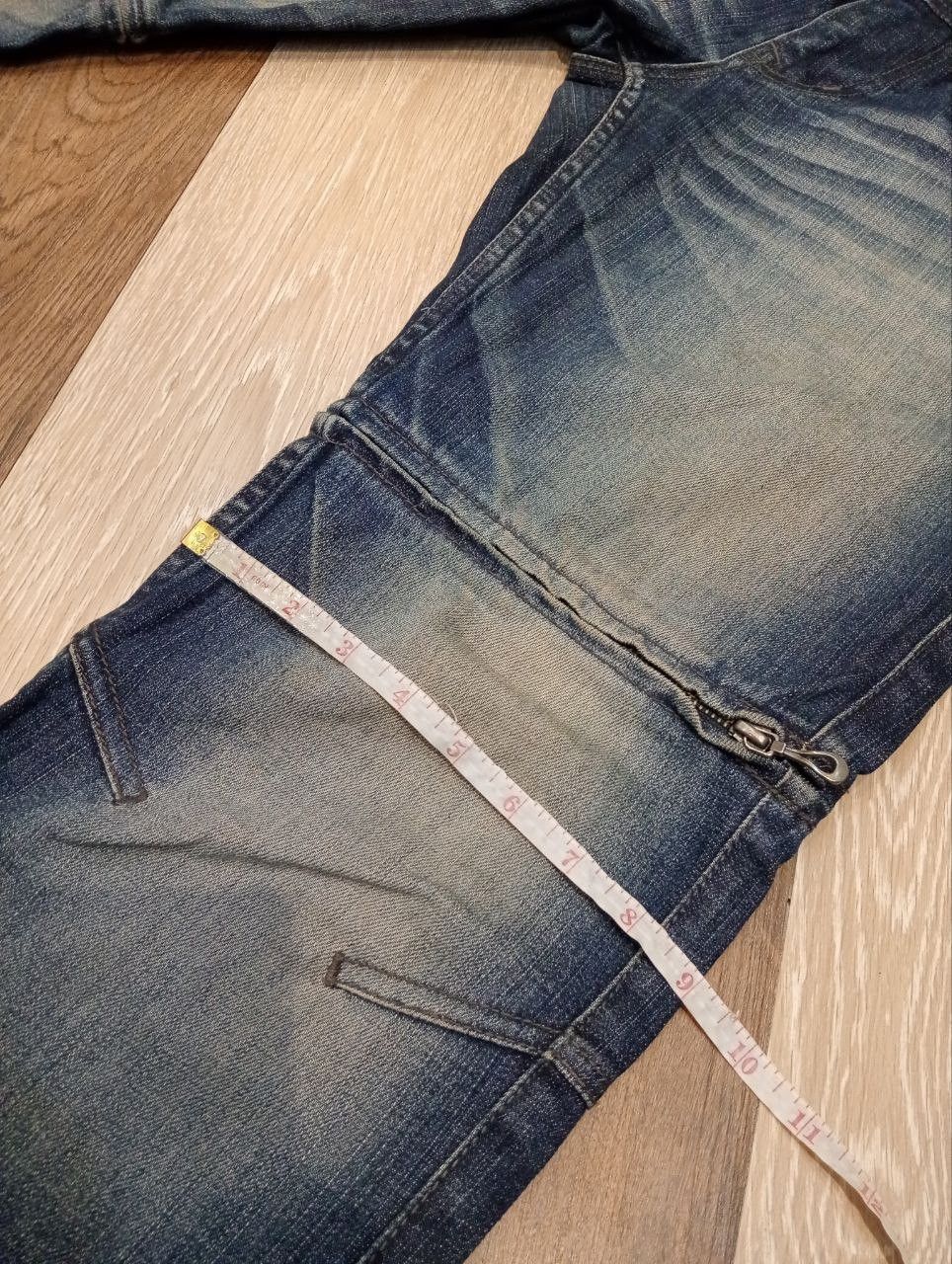 Nicole Club NICOLE CLUB FOR MEN JAPAN 3D DENIM WITH UNIQUE ZIPPER PANTS Size US 33 - 17 Thumbnail