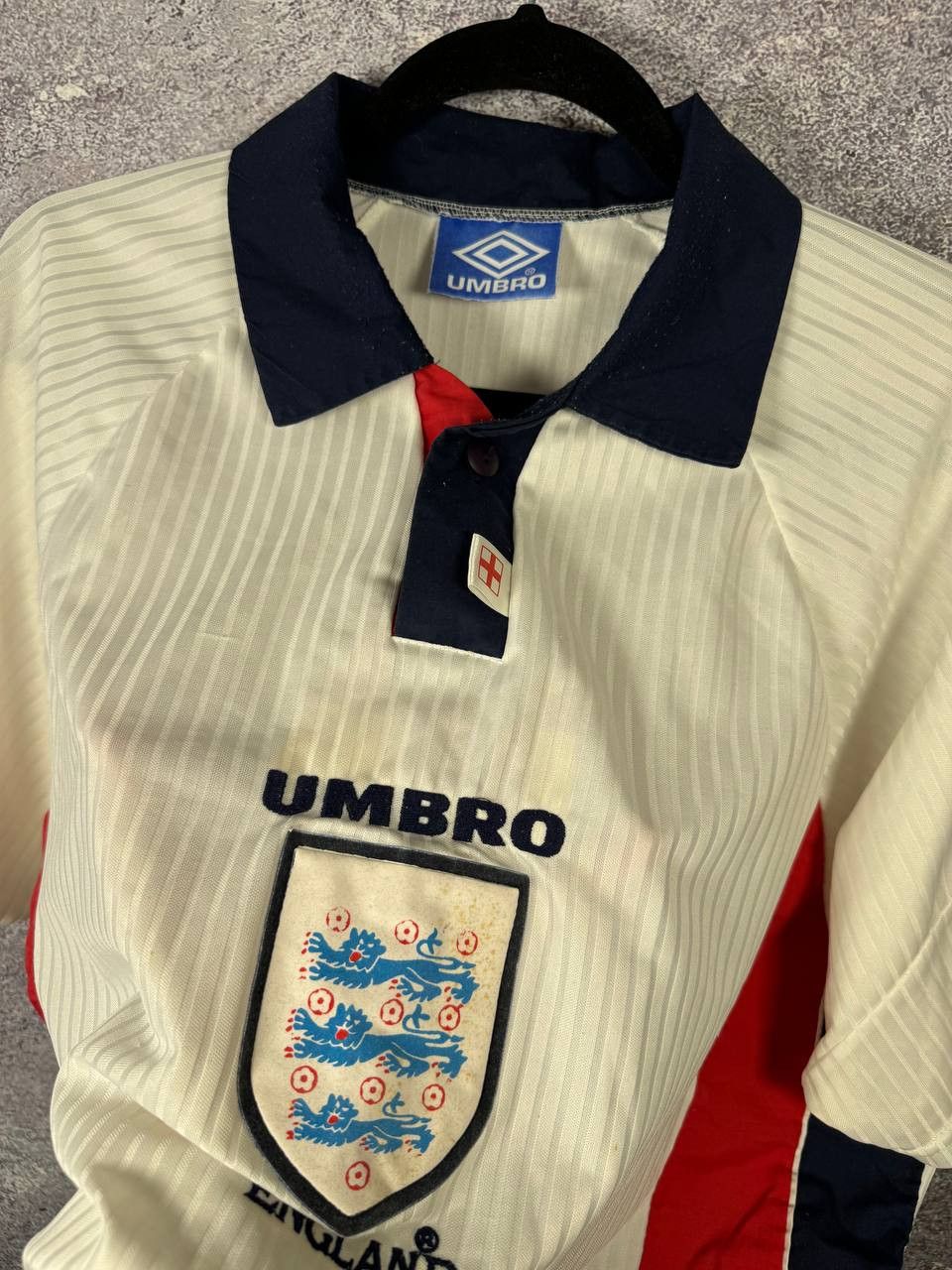 Vintage 90's England National Team 1998 Fan Soccer Jersey XL Size US XL / EU 56 / 4 - 6 Thumbnail