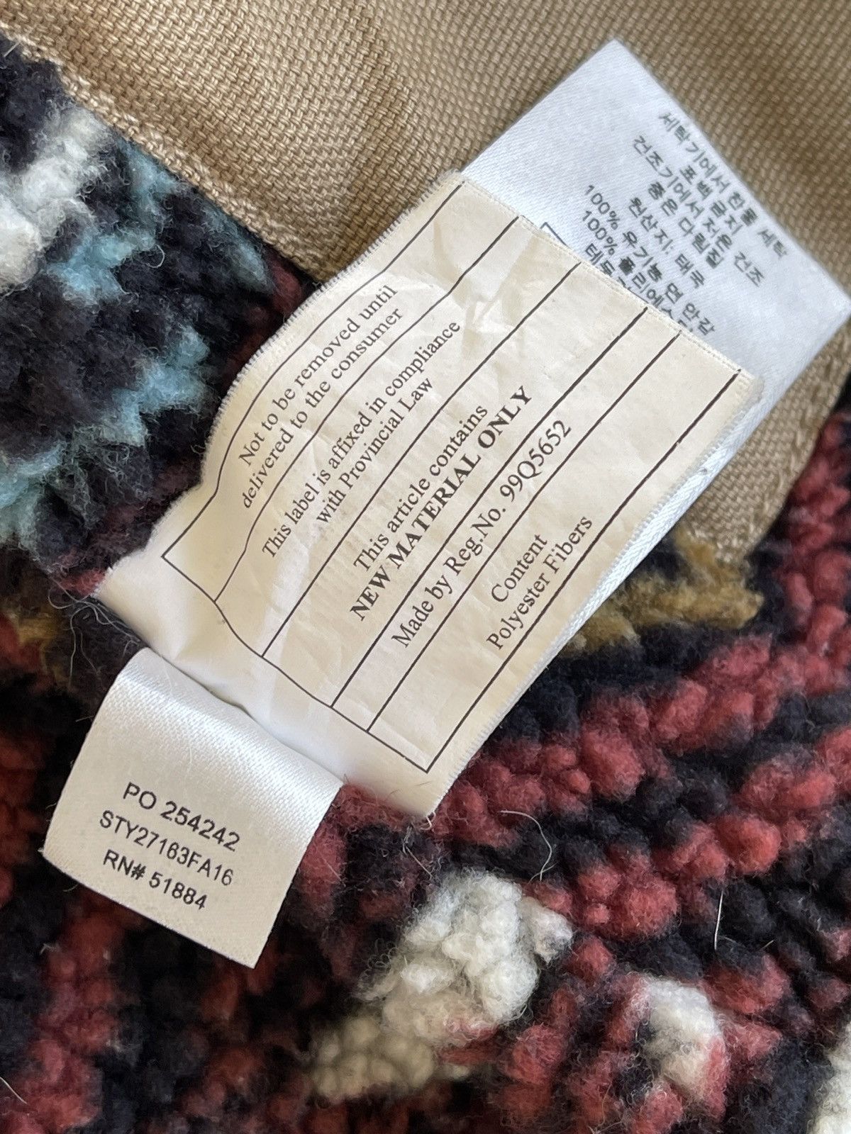 Patagonia Canvas Lined Sherpa Hoodie