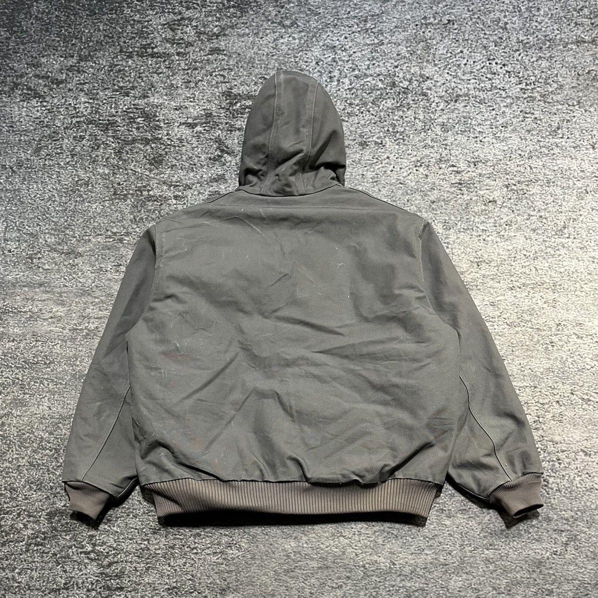 Carhartt VINTAGE CARHARTT GRAY CANVAS WORKWEAR HOODED JACKET SIZE XXL Size US XXL / EU 58 / 5 - 2 Thumbnail