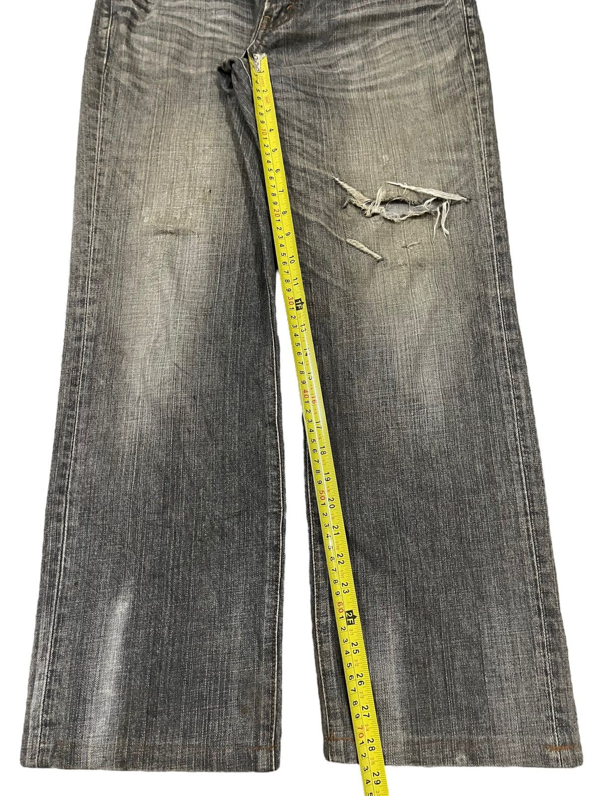 JNCO Vintage Japanese Brand Faded Wash Style Distress Loose Jeans Size US 34 / EU 50 - 11 Thumbnail