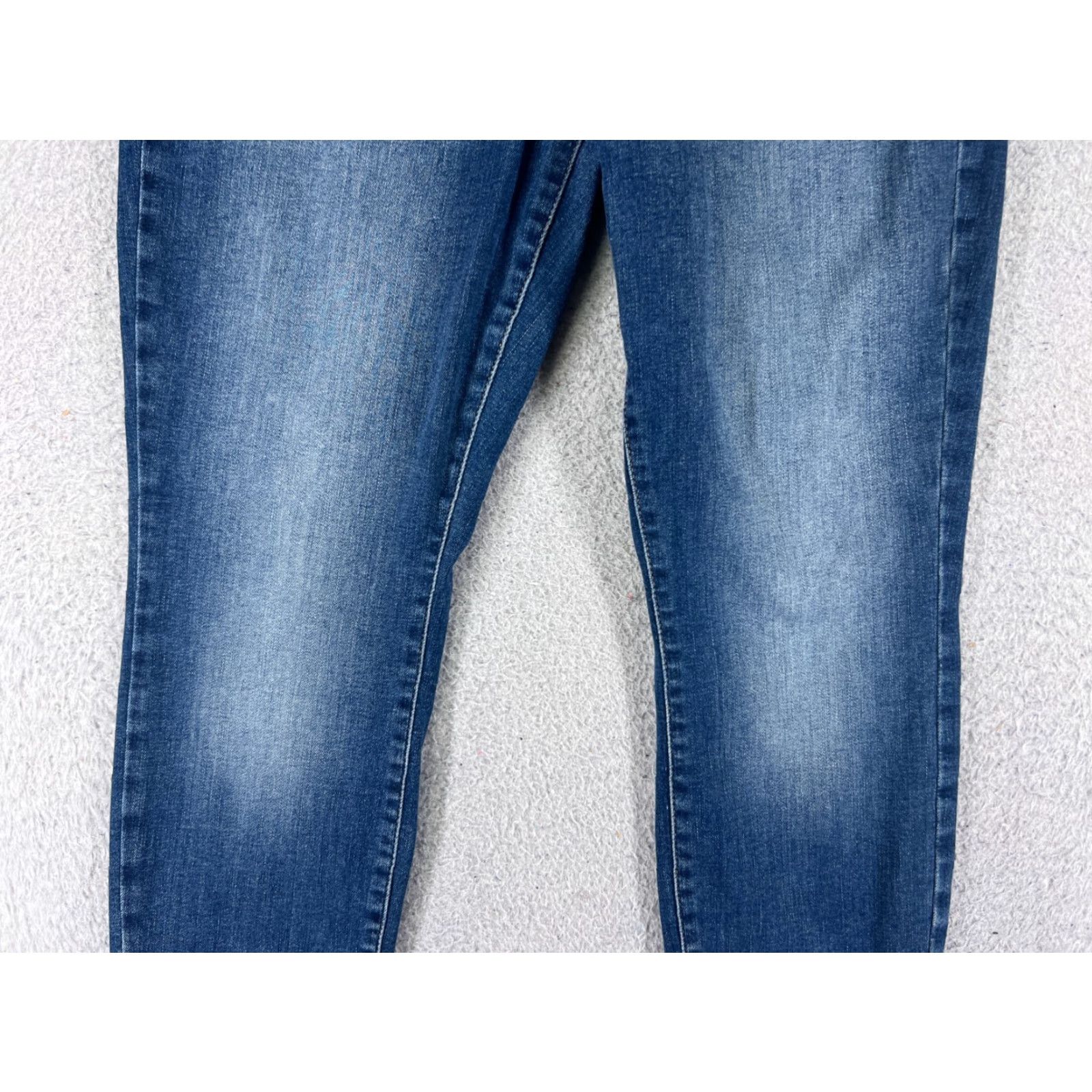 Vintage VINTAGE not applicable; rely on original: "Lucky Pants Womens 8 Blue Denim Jeans Ava Mid Rise Skinny Cotton Blend 29x25" Size 30" / US 8 / IT 44 - 3 Thumbnail