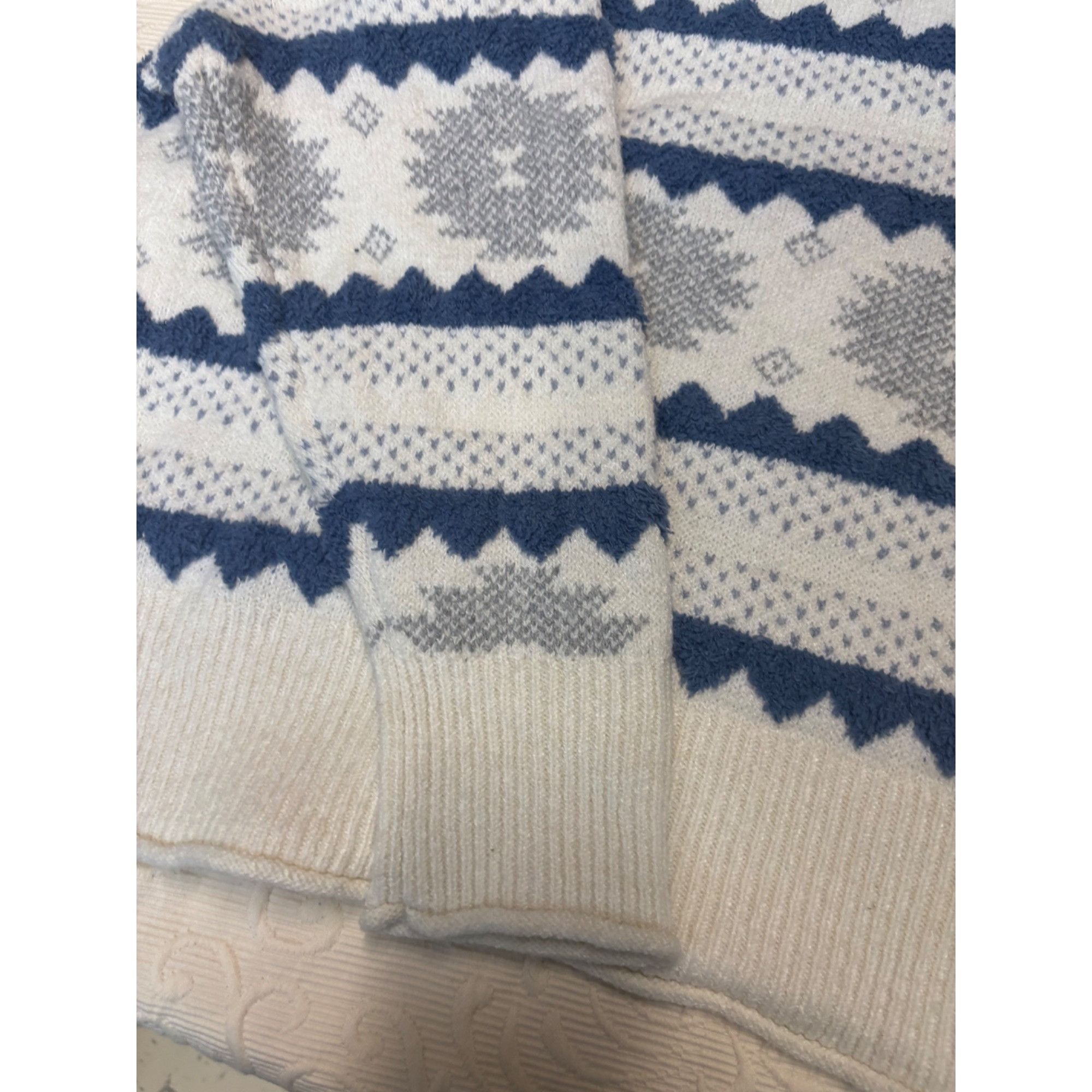 Other a.n.a. Mock Neck Textured Nordic Sweater, Whisper Pattern, S Size ONE SIZE - 14 Thumbnail