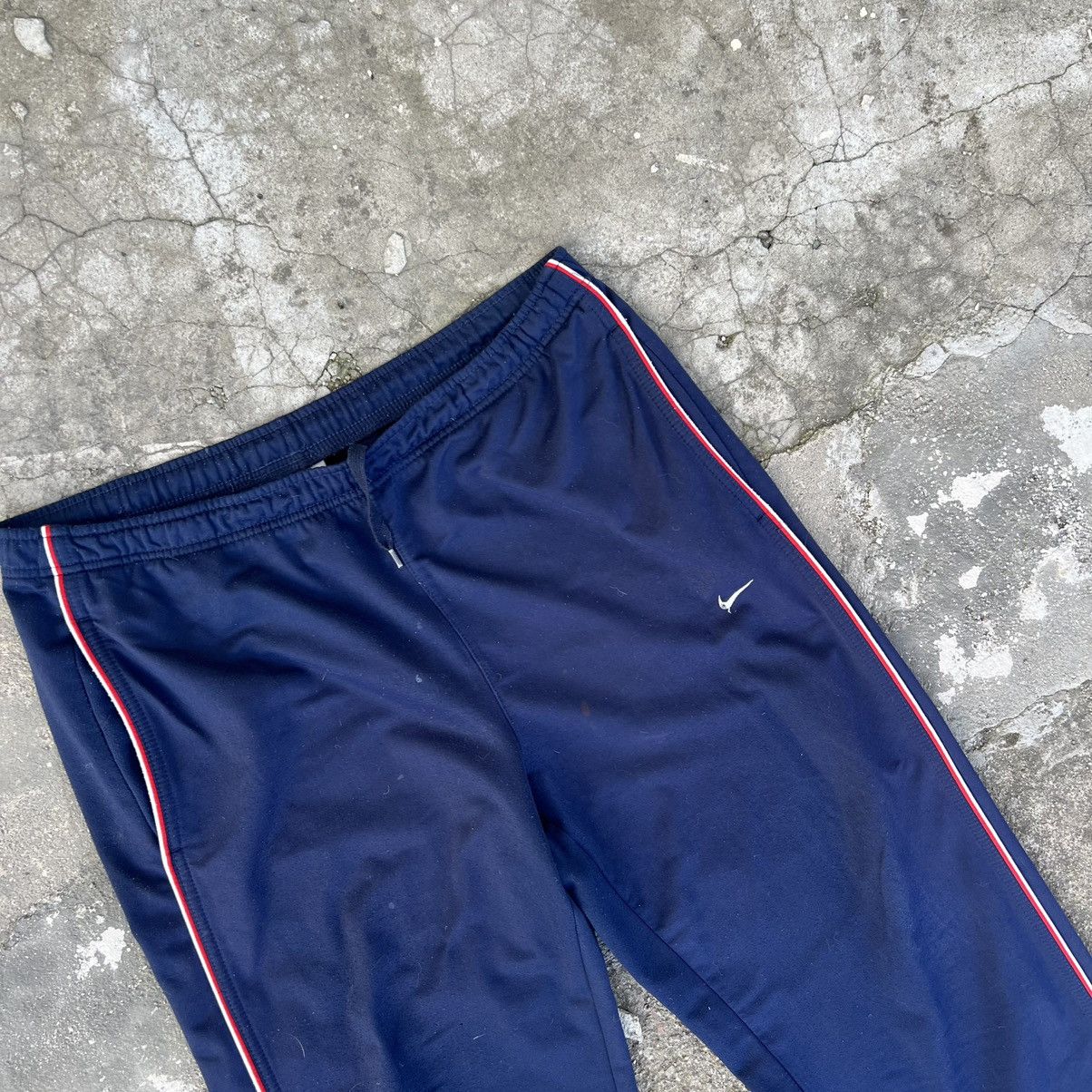 Nike × Vintage Vintage Y2K Nike Mini Swoosh Windbreaker Drill Sweatpants Size US 36 / EU 52 - 3 Thumbnail