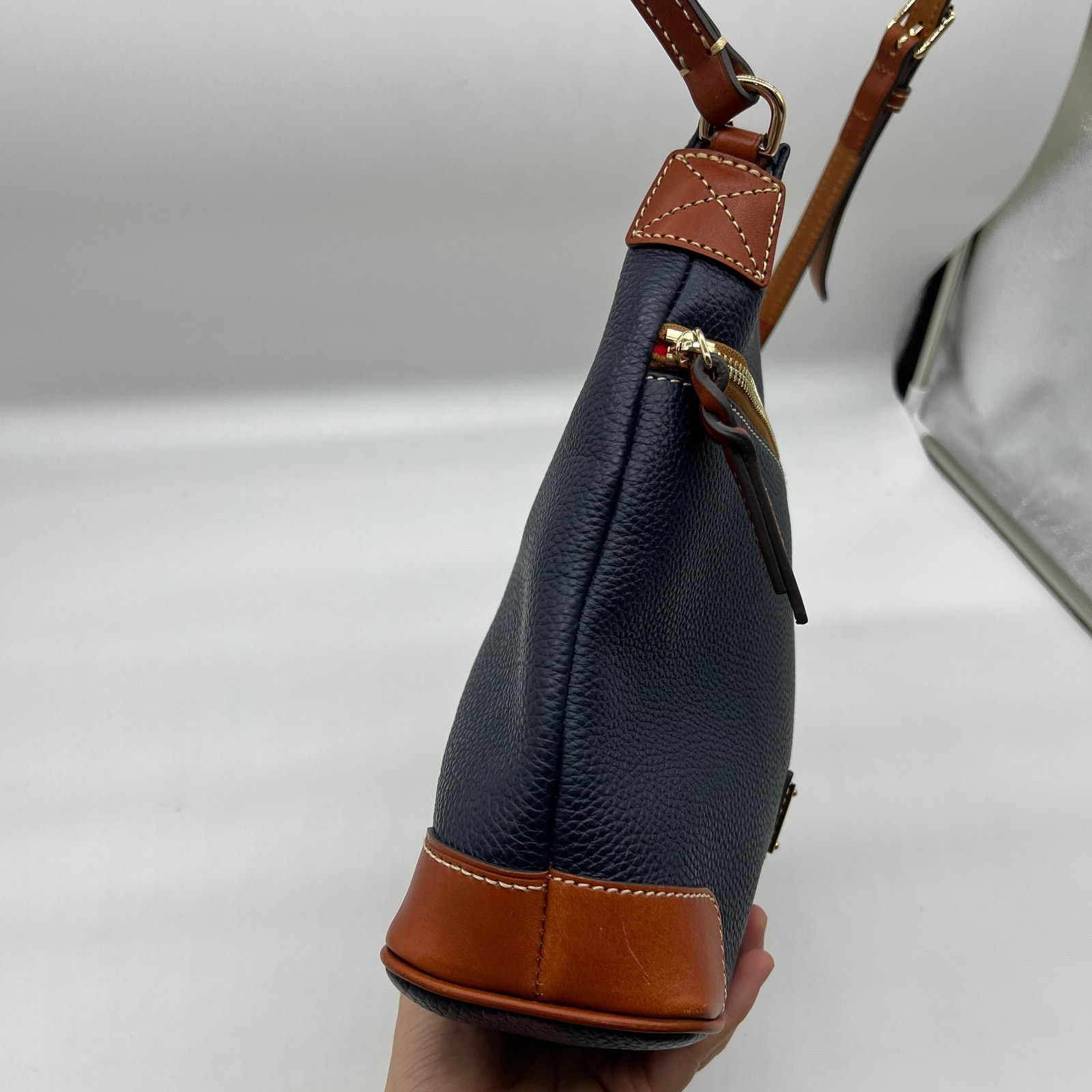 Dooney & Bourke Dooney & Bourke Pebble Leather Crossbody Midnight Blue Size ONE SIZE - 6 Thumbnail