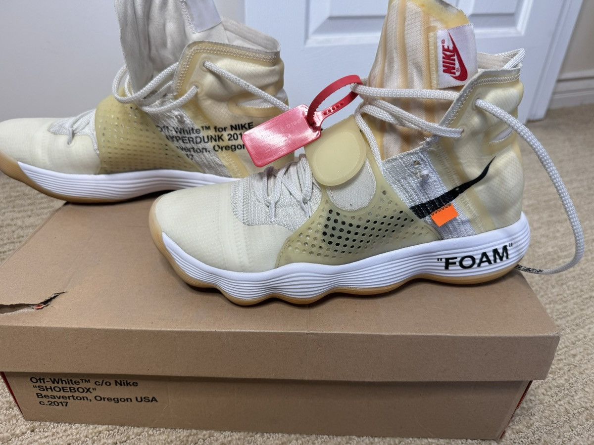 Off-White Nike React Hyperdunk 2017 Flyknit x Off White Size US 12 / EU 45 - 12 Thumbnail