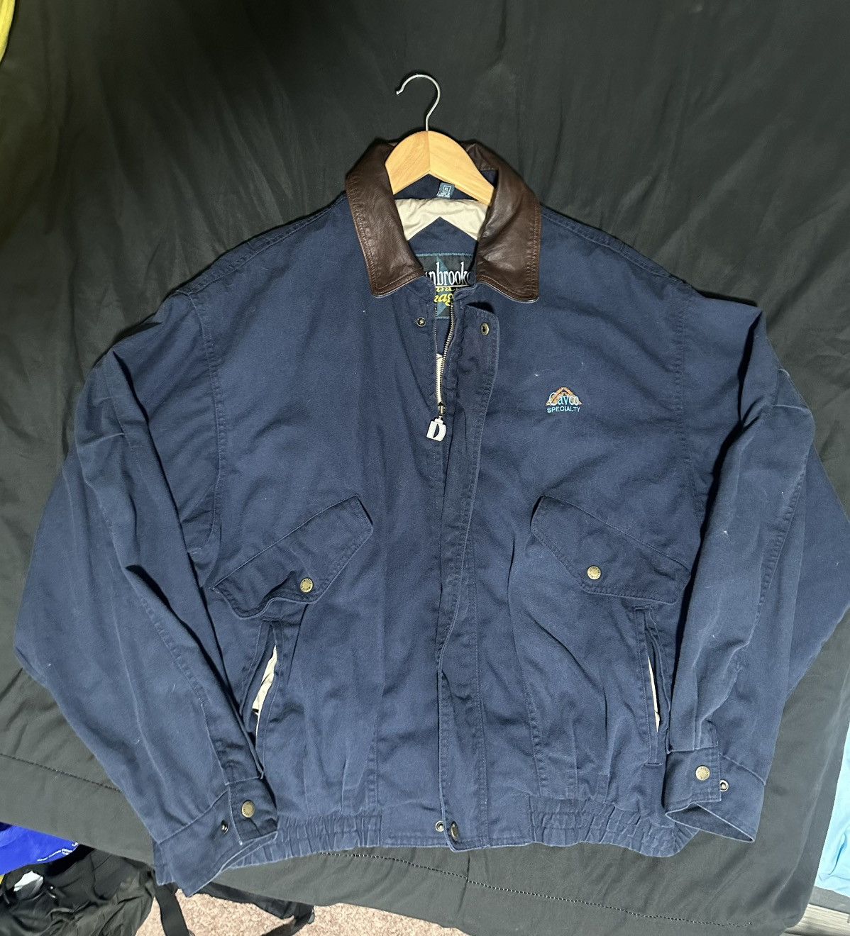 Dunbrooke Vintage 90s Dunbrooke Canvas Work Jacket (Leather Collar) Size US XL / EU 56 / 4 - 1 Thumbnail
