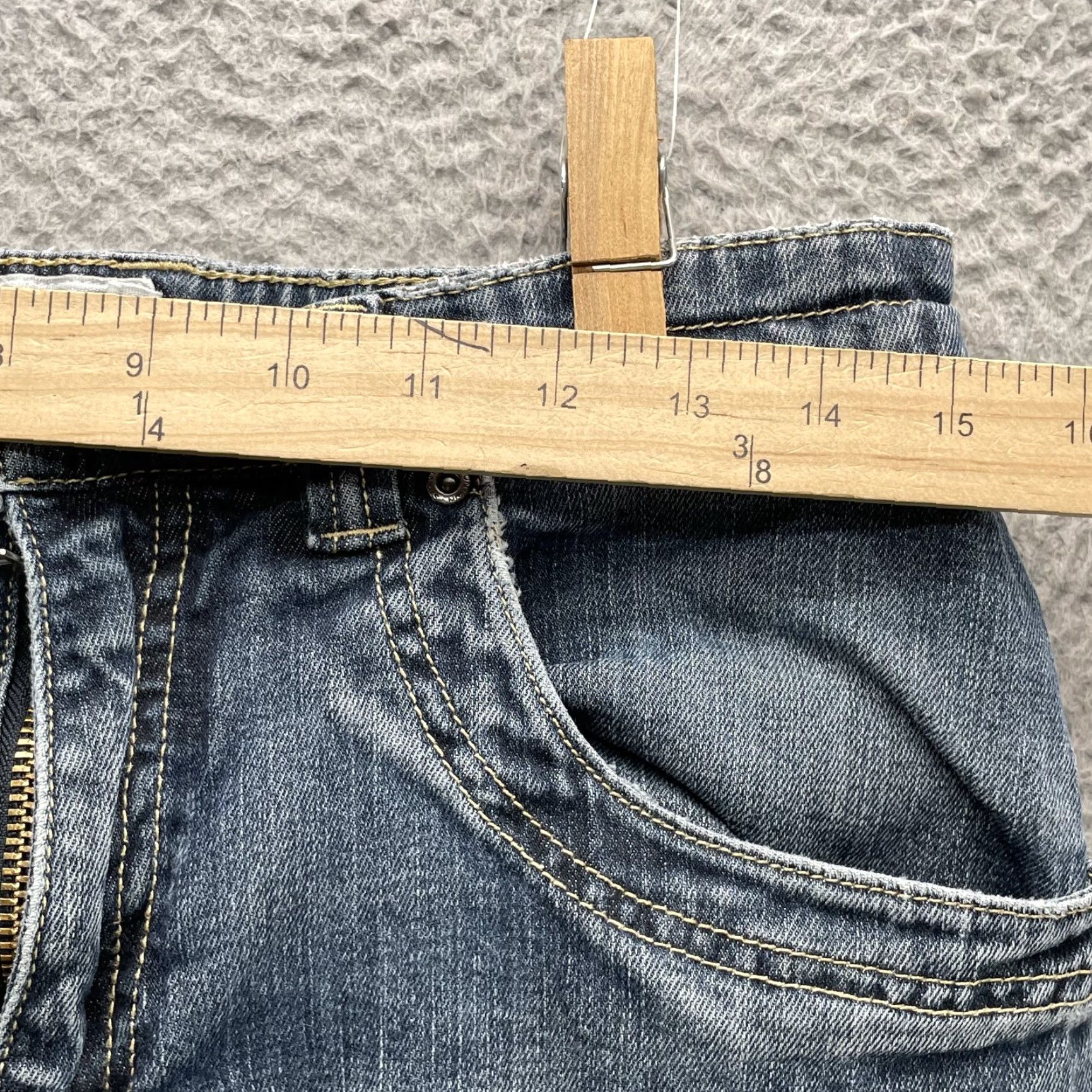 Mountain Khakis Mountain Khakis Jeans Mens 30x32 Straight Whisker Western Outdoor Workwear Gorp Blue Denim Cotton Spandex 5-Pocket Mens Regular Jeans Size US 30 / EU 46 - 3 Thumbnail