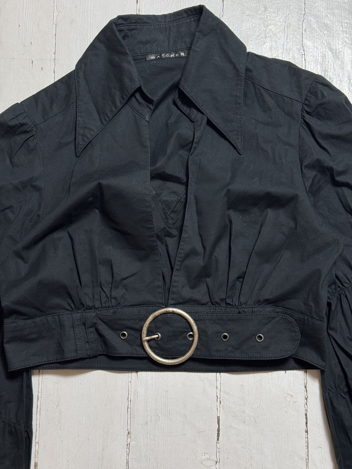 Other VINTAGE WATCHER AVANT GARDE CROP BLOUSE Size S / US 4 / IT 40 - 9 Thumbnail