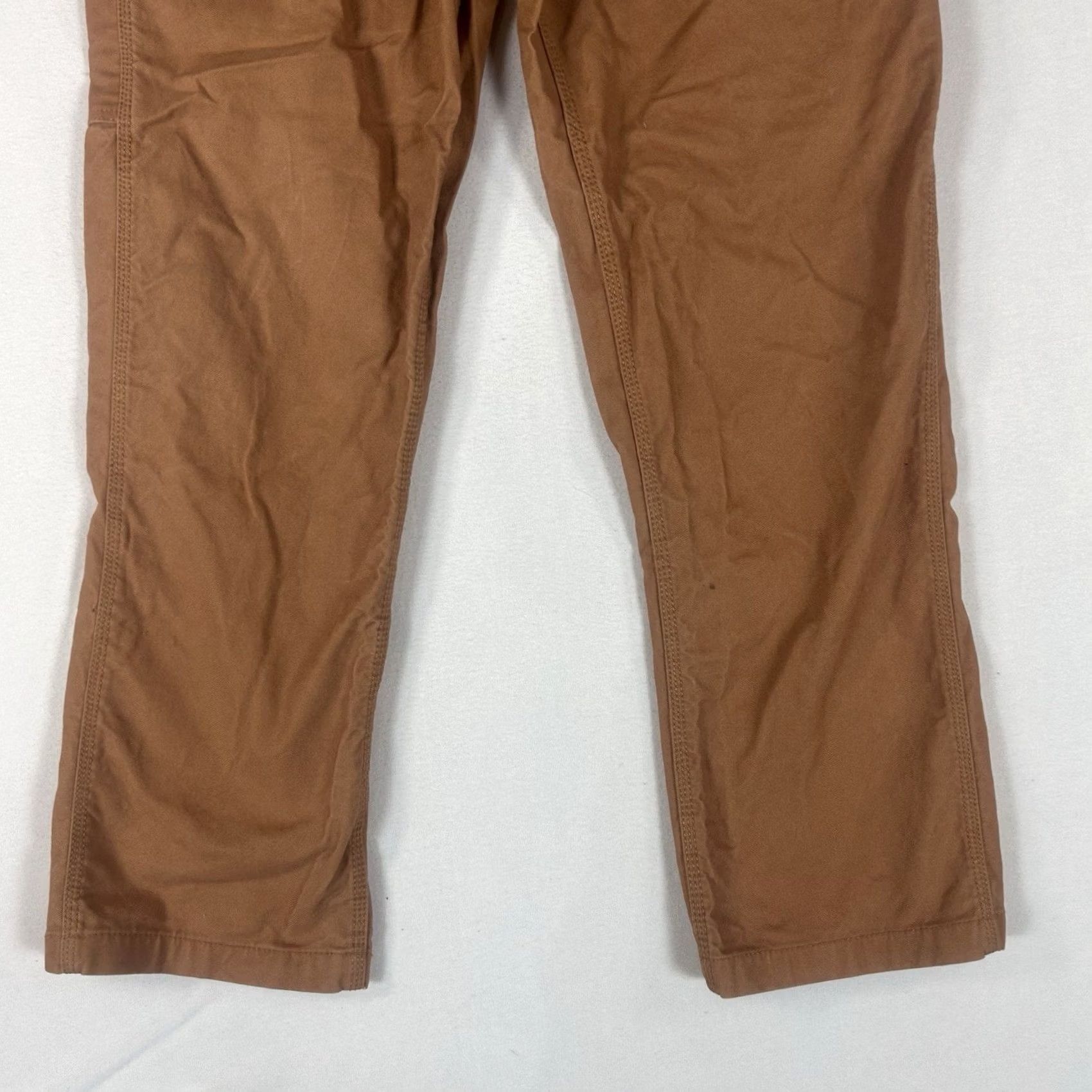 Eddie Bauer Eddie Bauer Chino Pants Mens 38 Brown Khaki Casual Workwear Straight Leg 32in Inseam Comfort Pockets Regular Fit Size US 38 / EU 54 - 3 Thumbnail