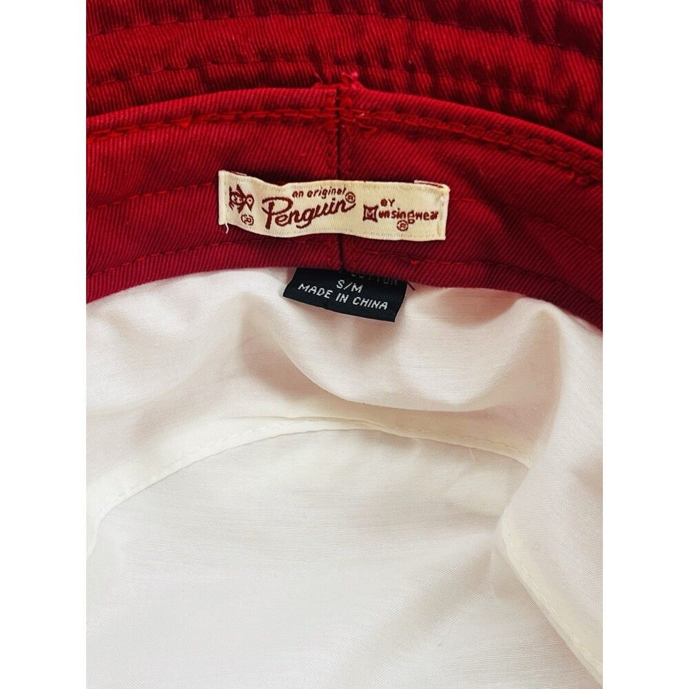 Original Penguin ORIGINAL PENGUIN Red Penguin Bucket Summer Sun Hat One Size Size ONE SIZE - 9 Thumbnail