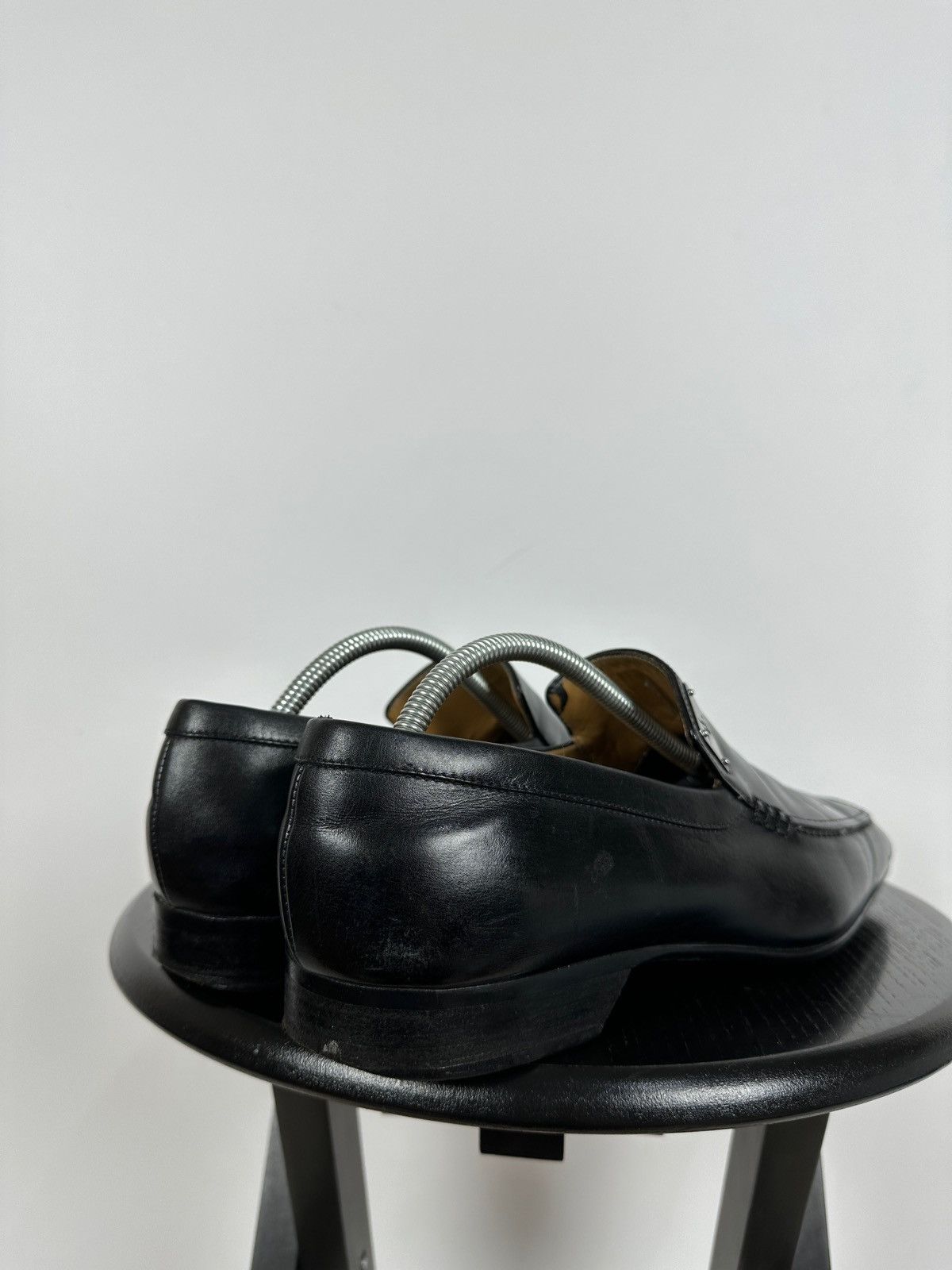 Louis Vuitton Louis Vuitton Black Leather Loafers Shoes Size US 10 / EU 43 - 4 Thumbnail