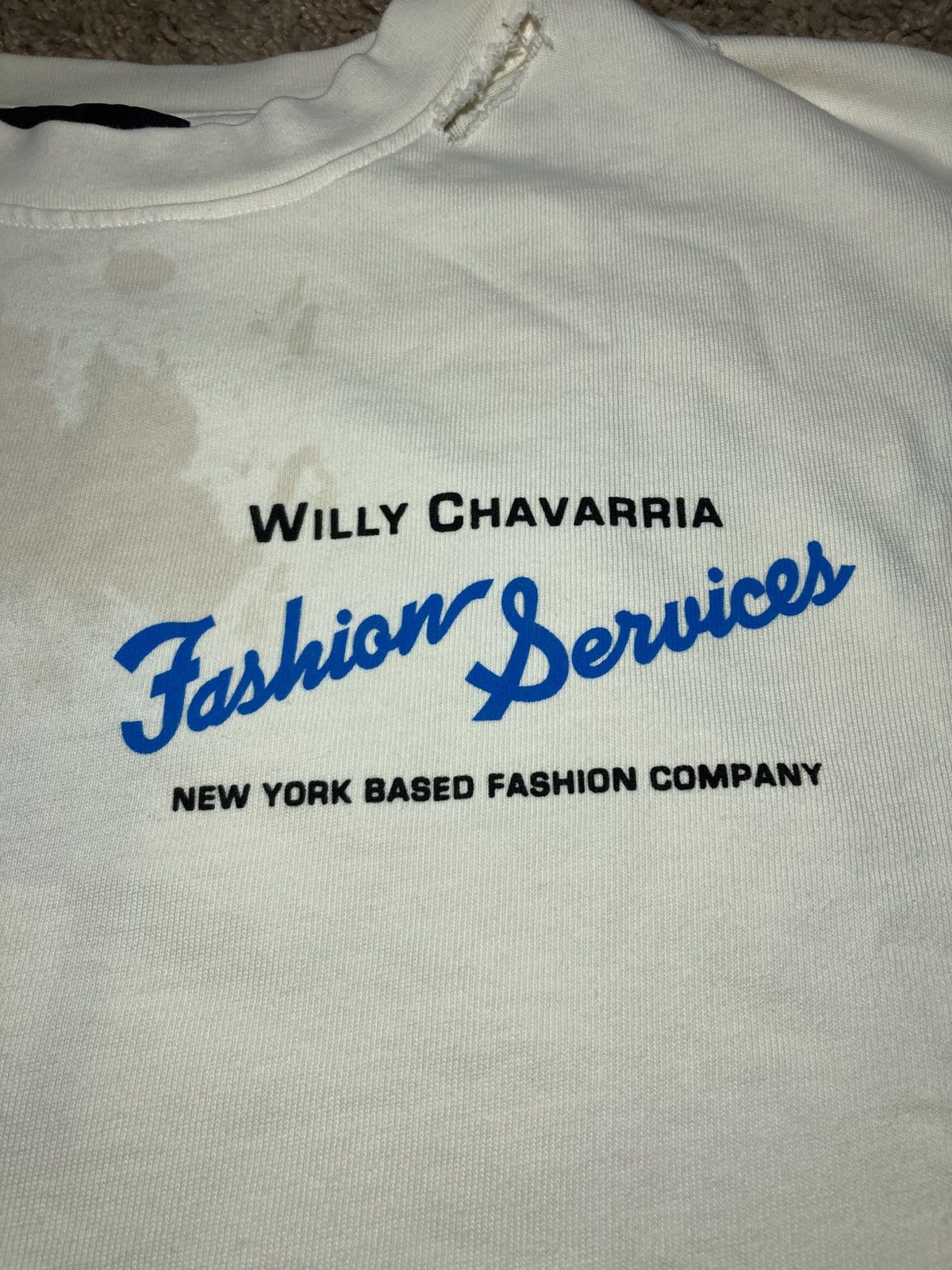 Willy Chavarria New AW24 Willy Chavarria Fashion Services Destroyed 2024 Size US L / EU 52-54 / 3 - 4 Thumbnail