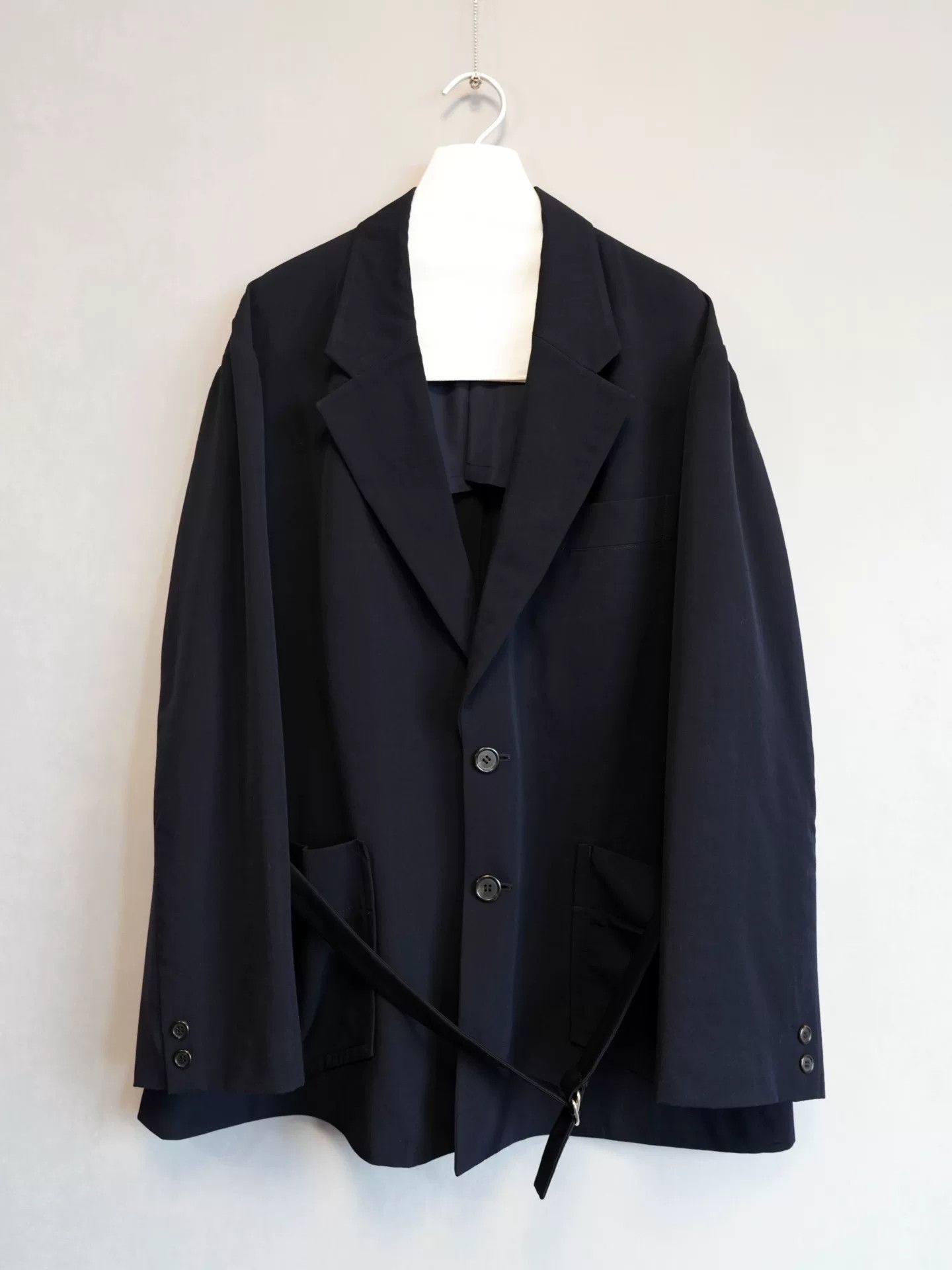 Yohji Yamamoto Yohji Yamamoto Wool Jacket Navy Blue Size US M / EU 48-50 / 2 - 1 Thumbnail
