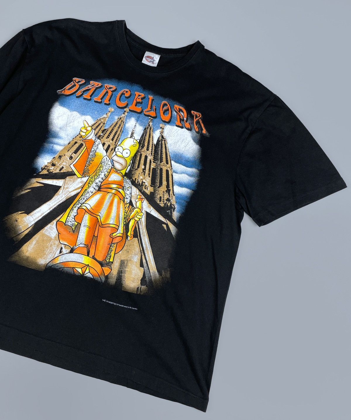 Vintage Vintage 1999 The Simpsons Homer Barcelona Cartoon T-Shirt L Size US L / EU 52-54 / 3 - 3 Thumbnail