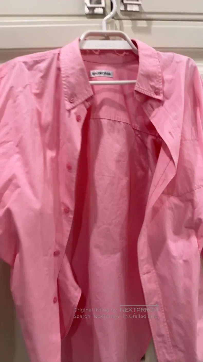 Balenciaga Balenciaga Pink Open Sleeve Shirt, Size 36 Size XS / US 0-2 / IT 36-38 - 1 Thumbnail