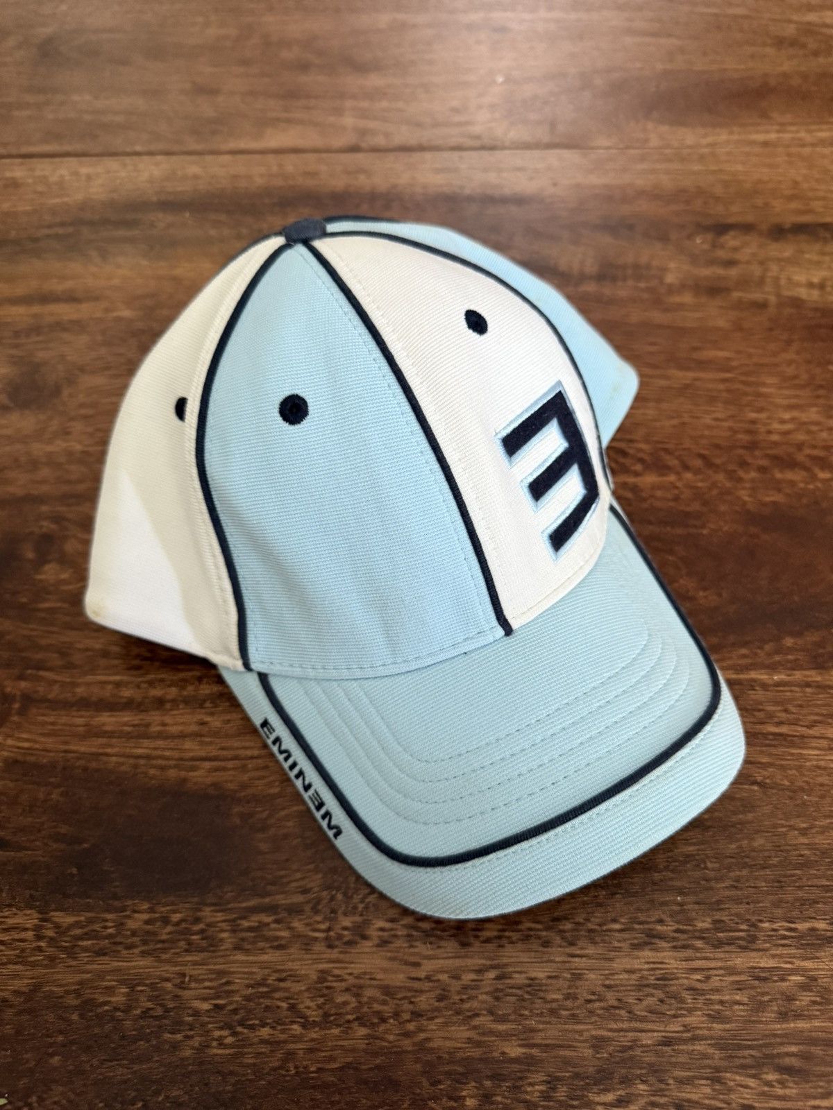 Eminem Vintage 2002 EMINEM Slim Shady Tour Baseball Hat Blue White Size ONE SIZE - 2 Thumbnail