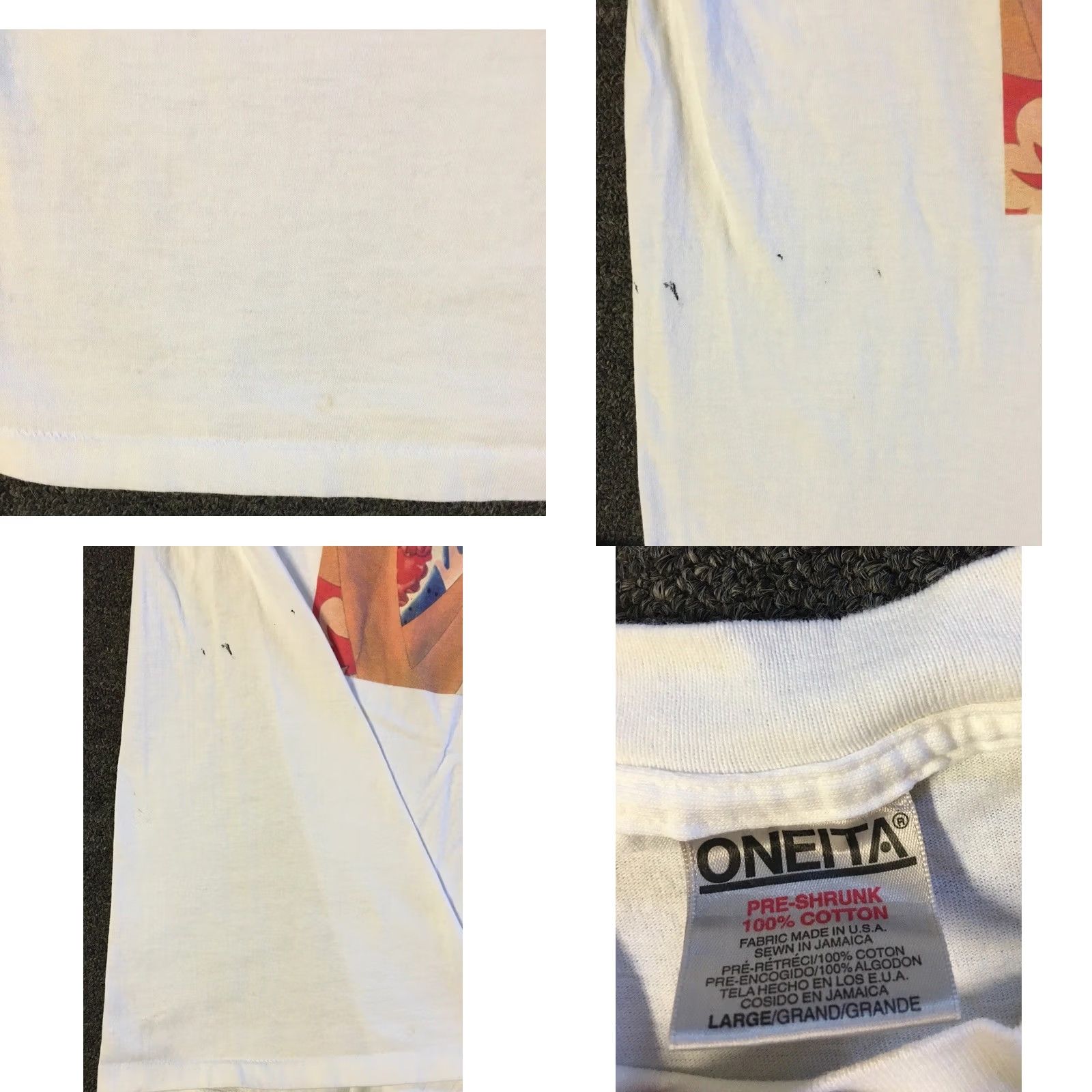 Vintage VINTAGE 90s Hawaii Hula Girl Abstract Art Shirt L Men White Beach Surf Grunge Ocean Pacific OP Abstract Billabong Surf Size US L / EU 52-54 / 3 - 9 Thumbnail